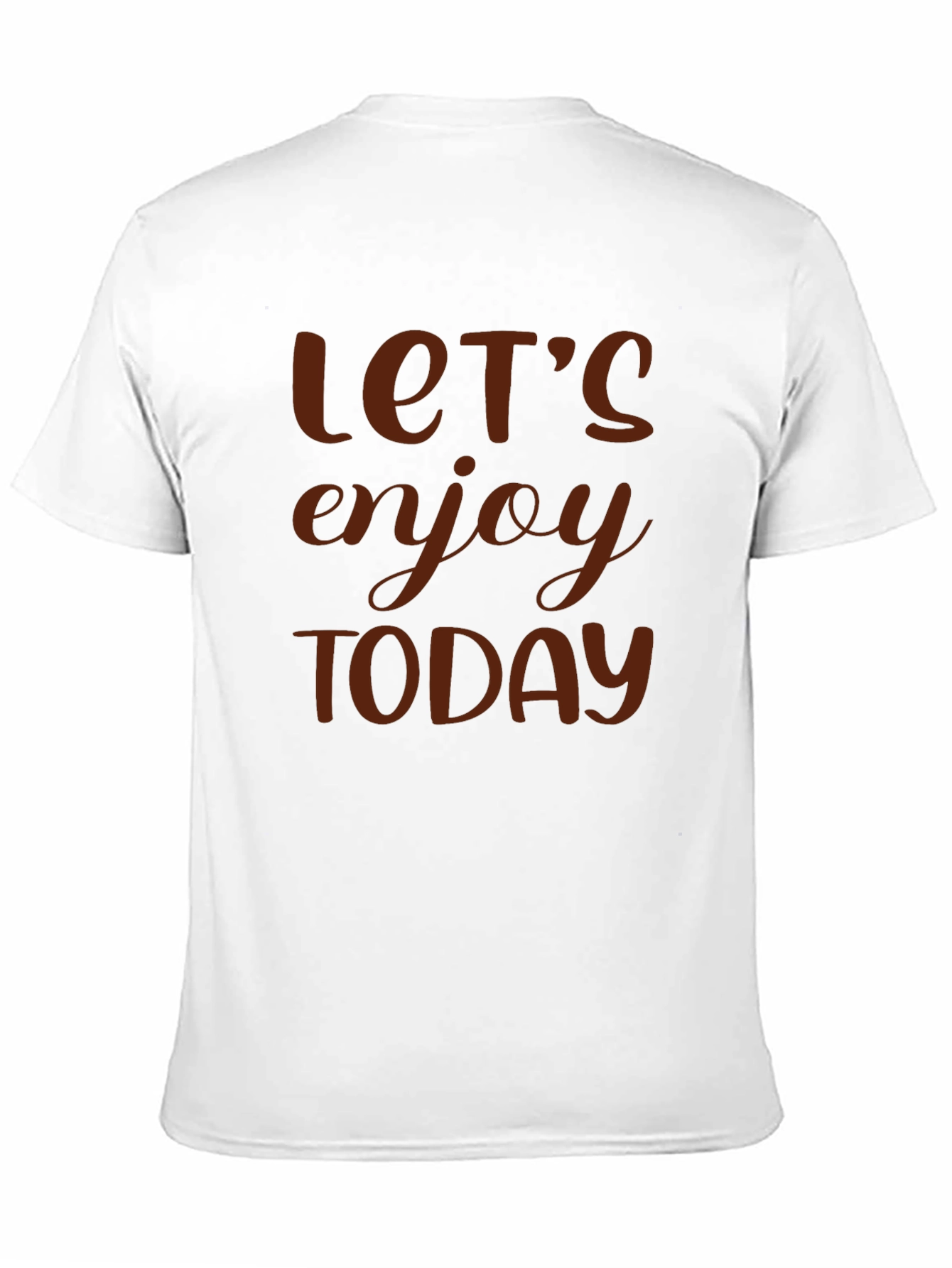 Lets Enjoy Today Graphic Tee - Black