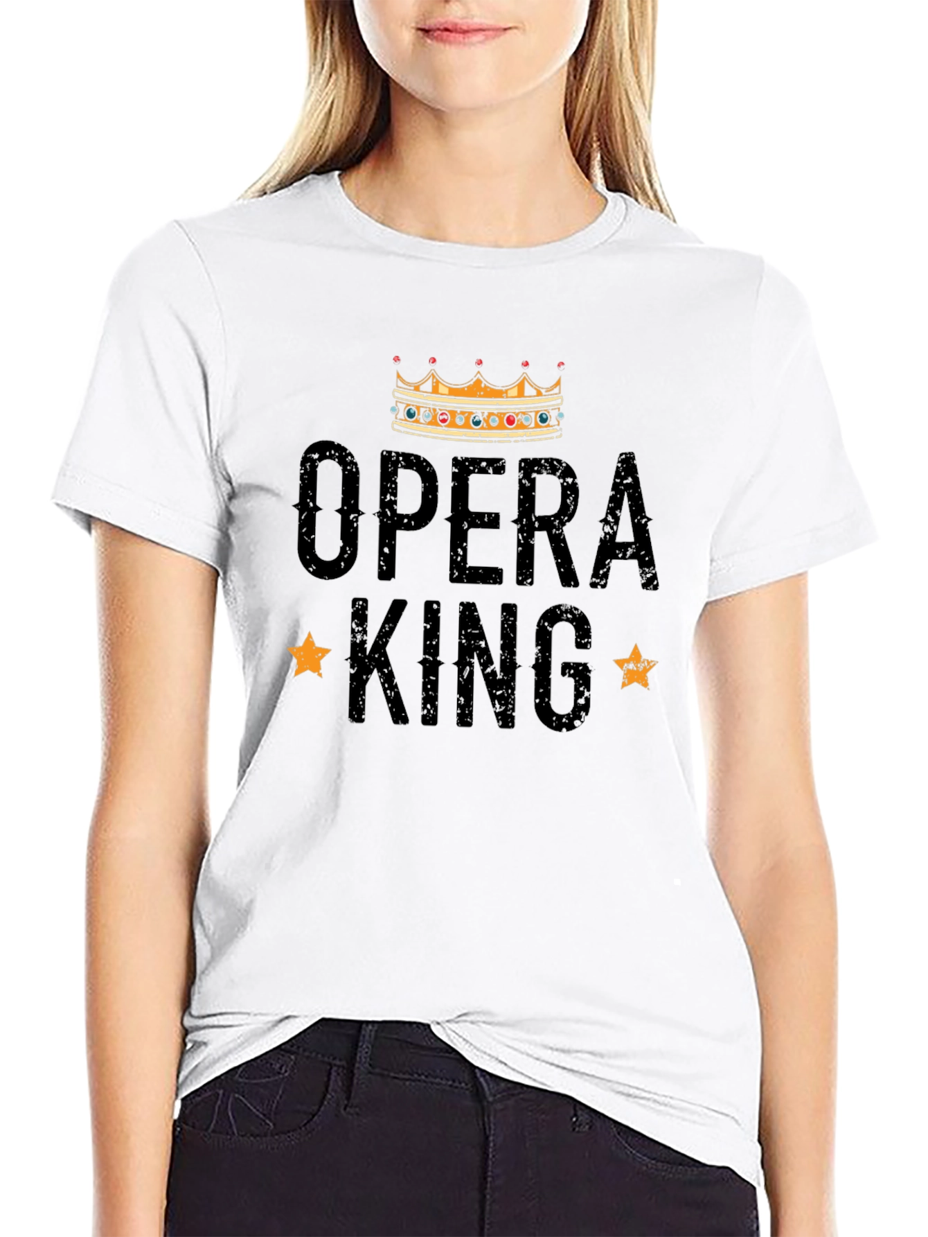 Opera King Black Graphic T-Shirt