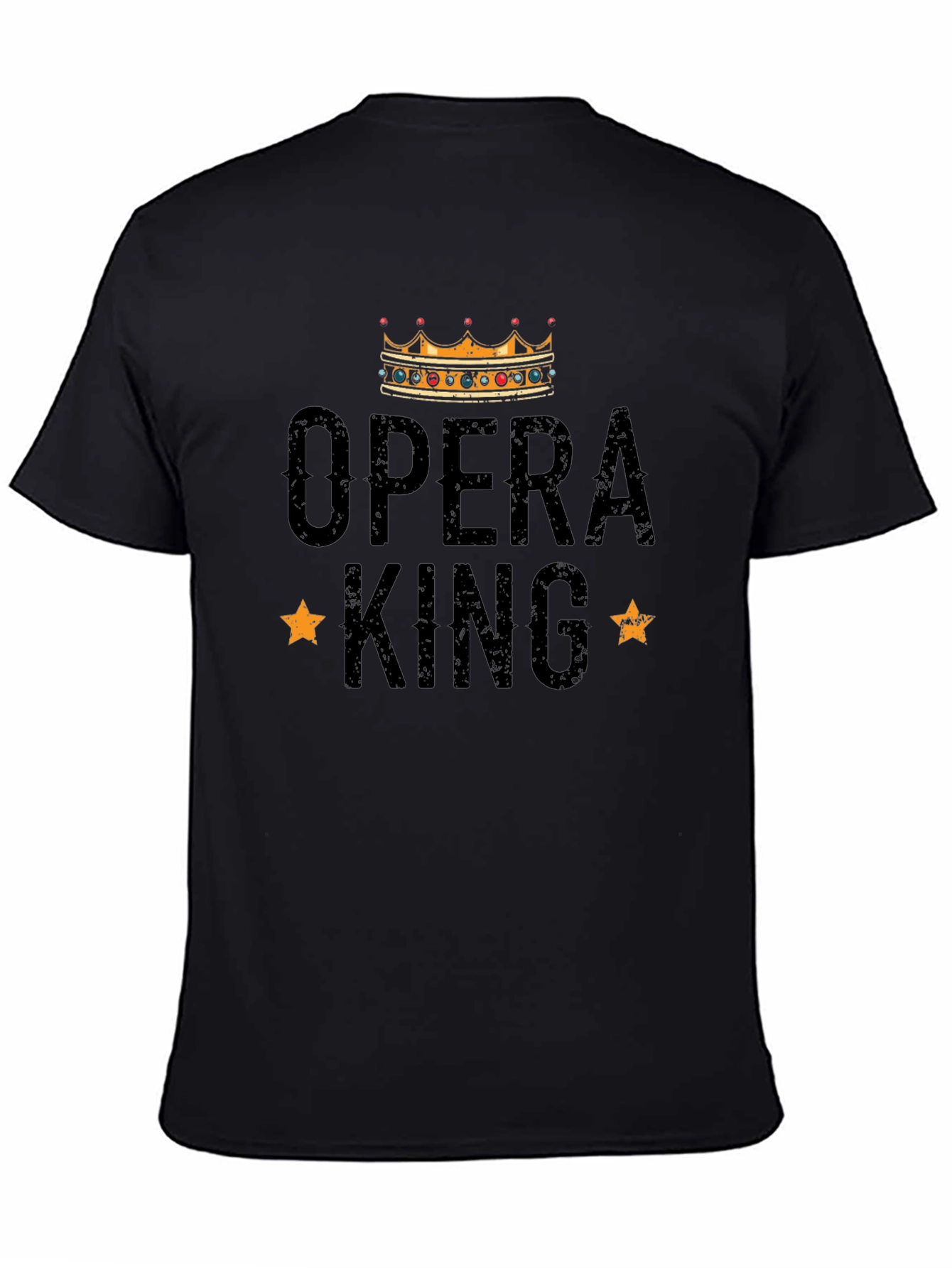 Opera King Black Graphic T-Shirt