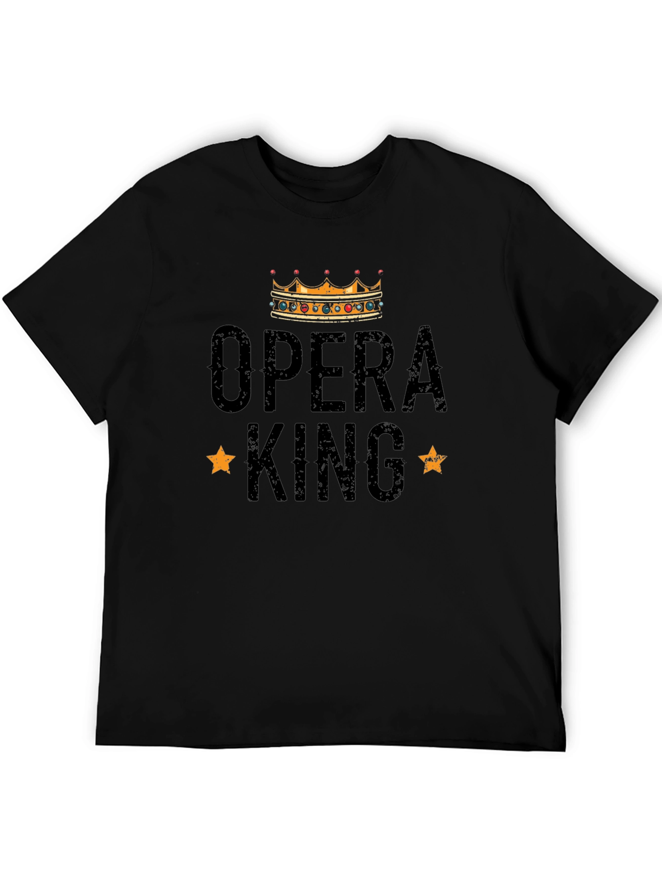 Opera King Black Graphic T-Shirt