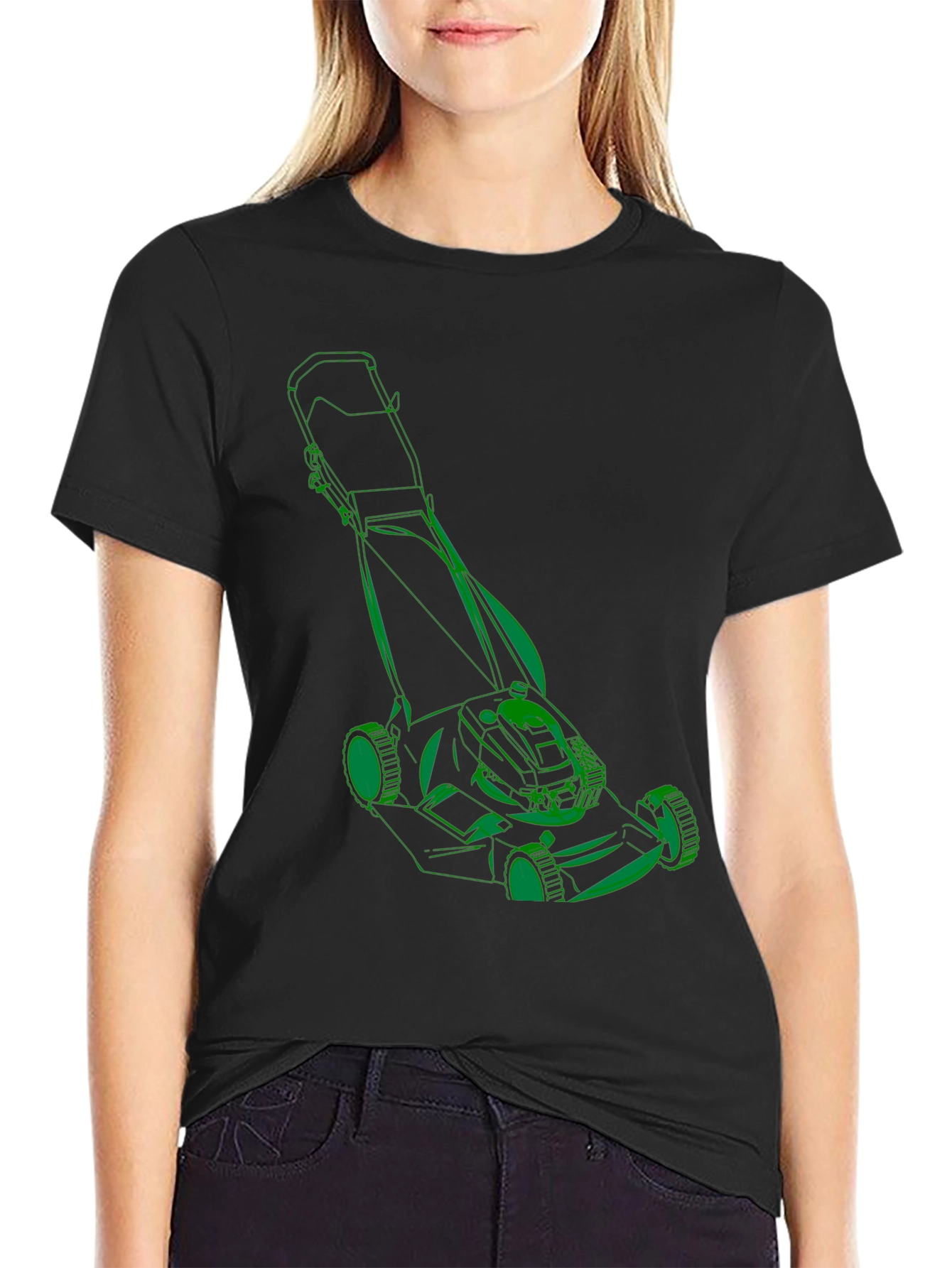 Lawn Mower T-Shirt - Graphic Print Tee