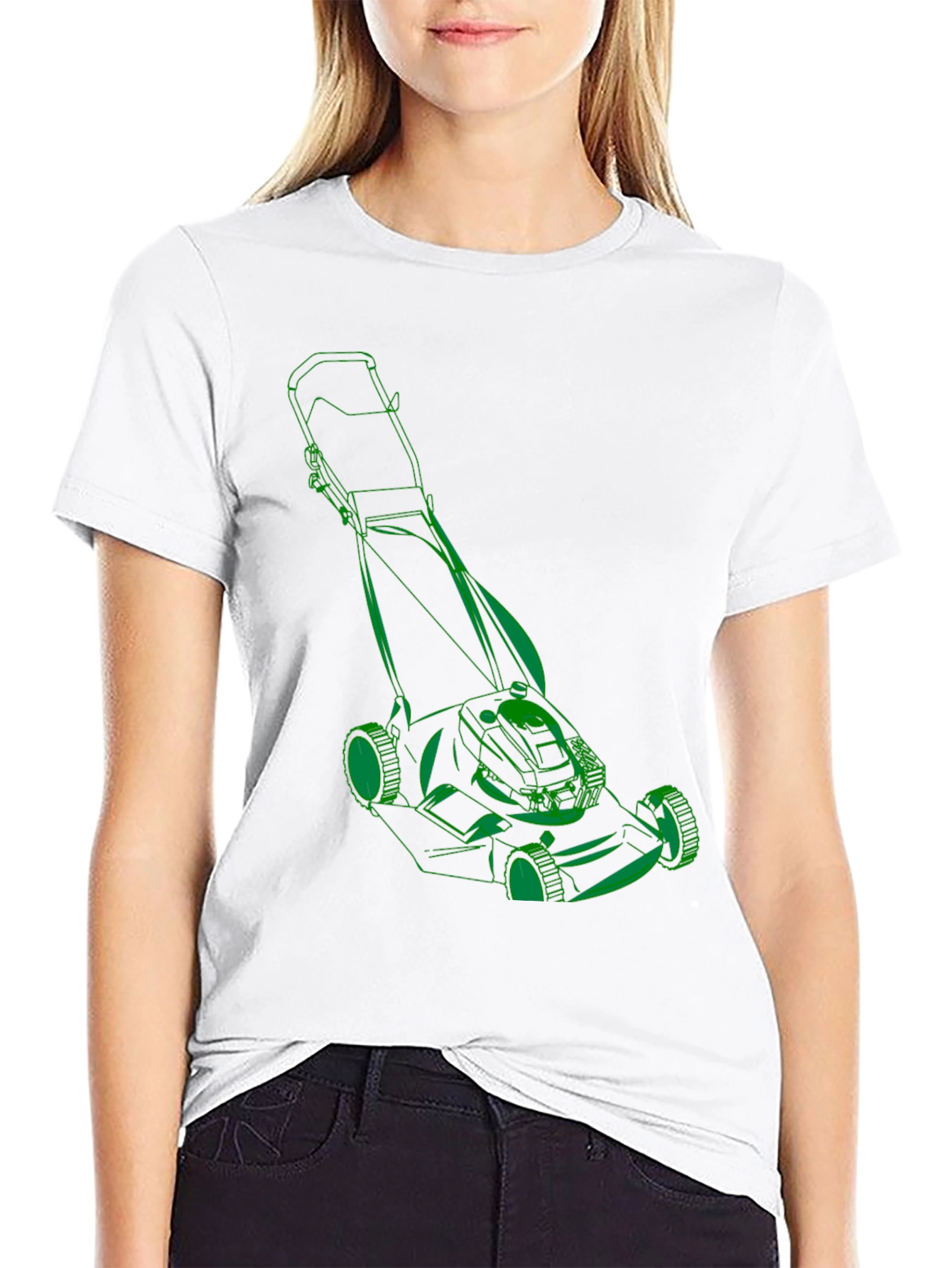 Lawn Mower T-Shirt - Graphic Print Tee