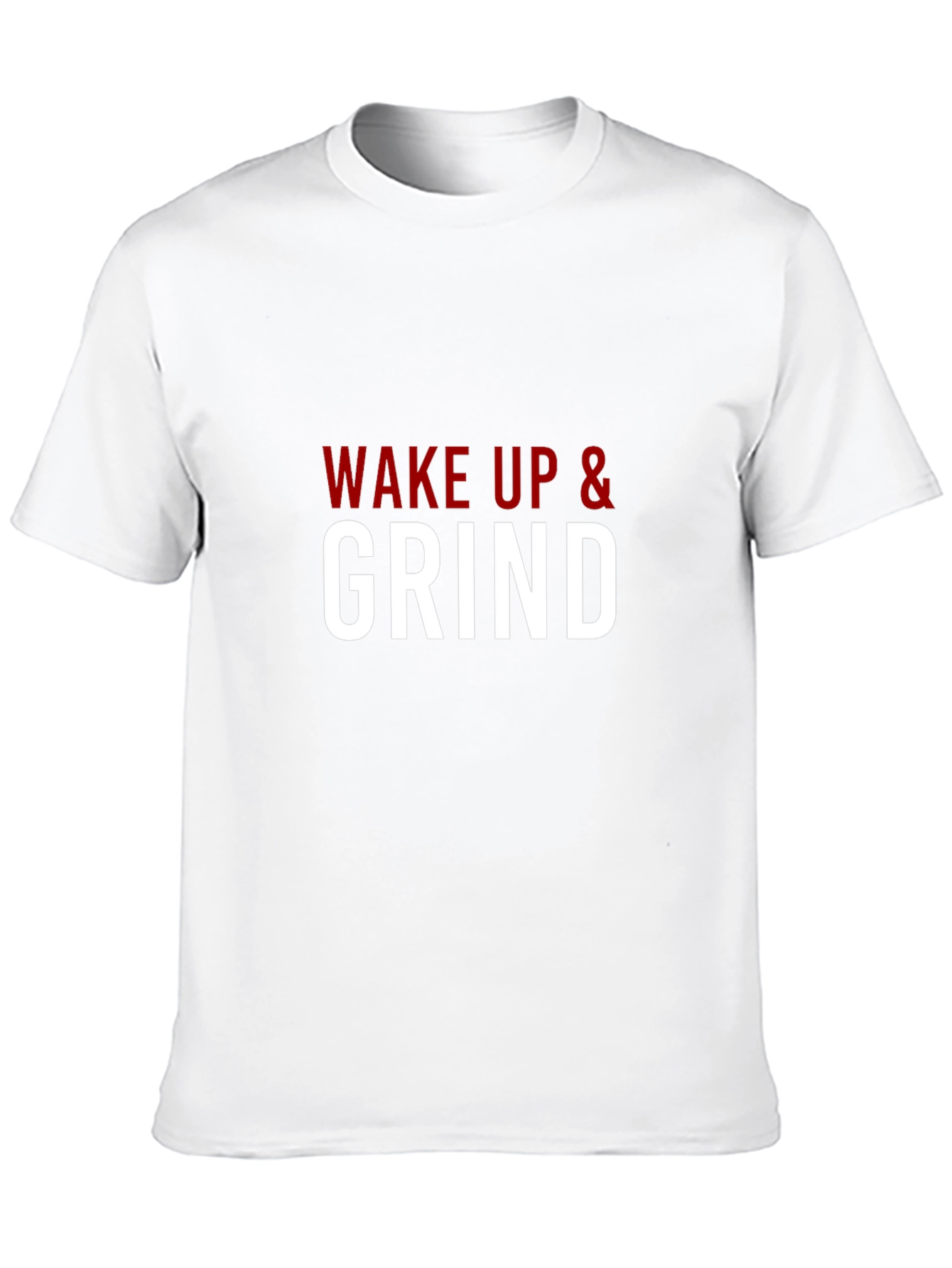 Wake Up & Grind Motivational T-Shirt - Black