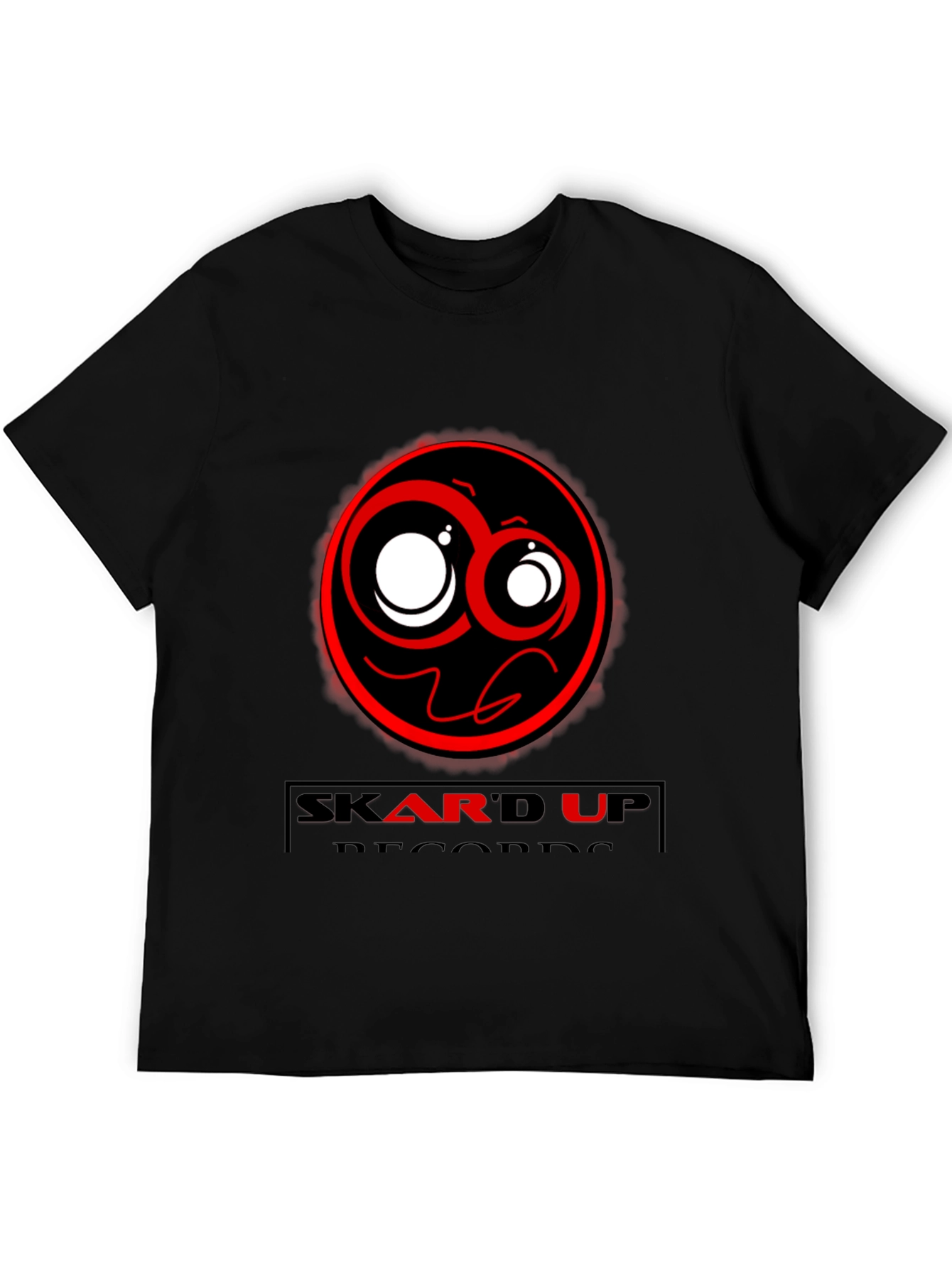 Skard Up Records Black Graphic Tee