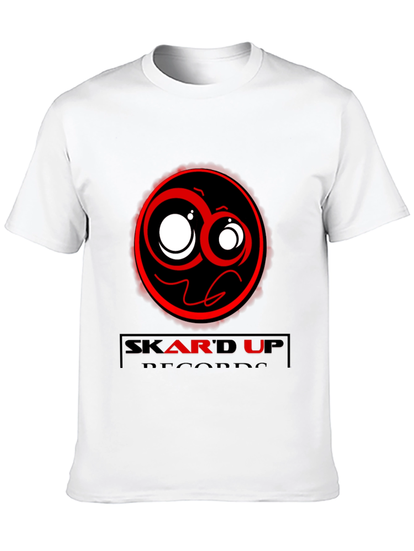 Skard Up Records Black Graphic Tee