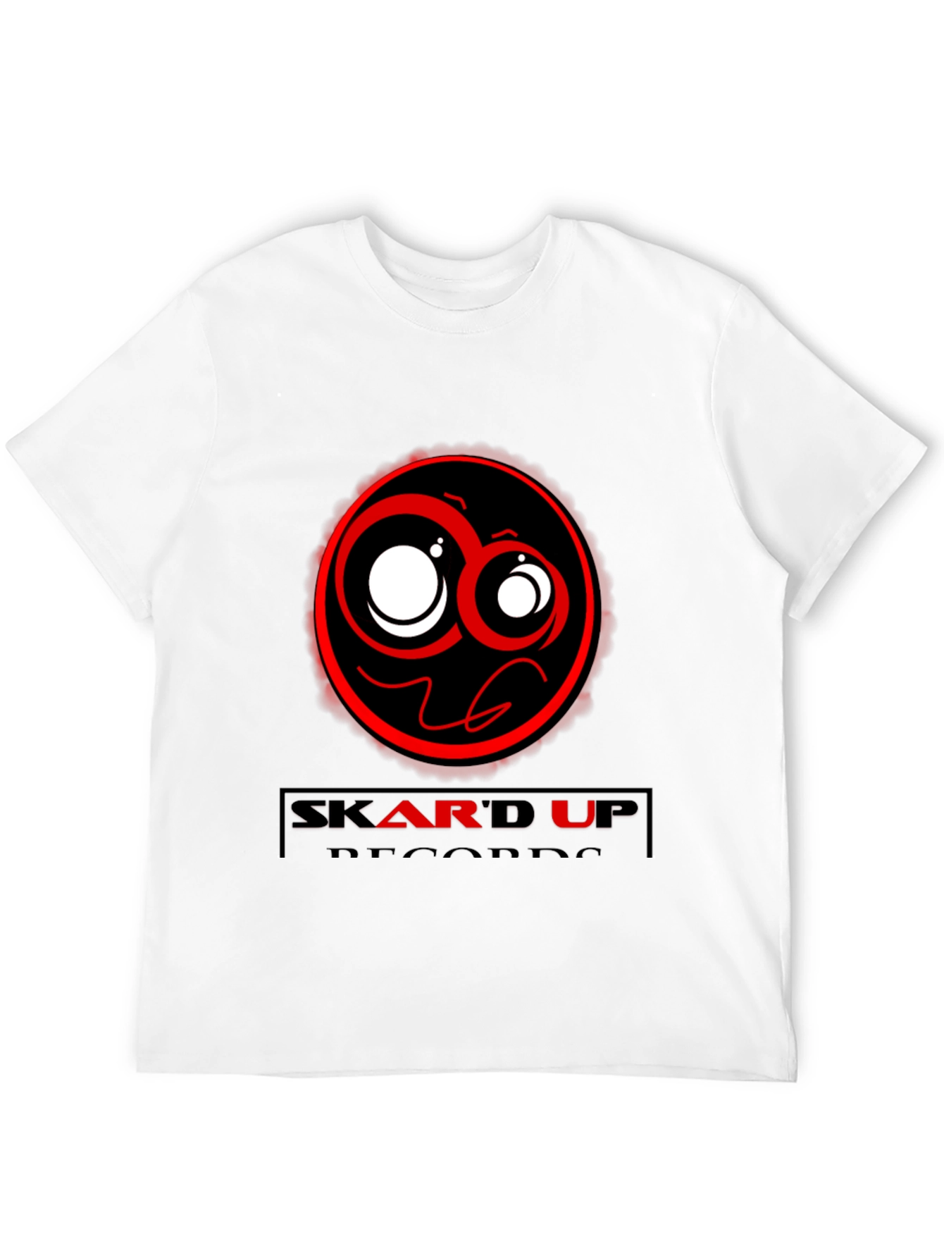 Skard Up Records Black Graphic Tee