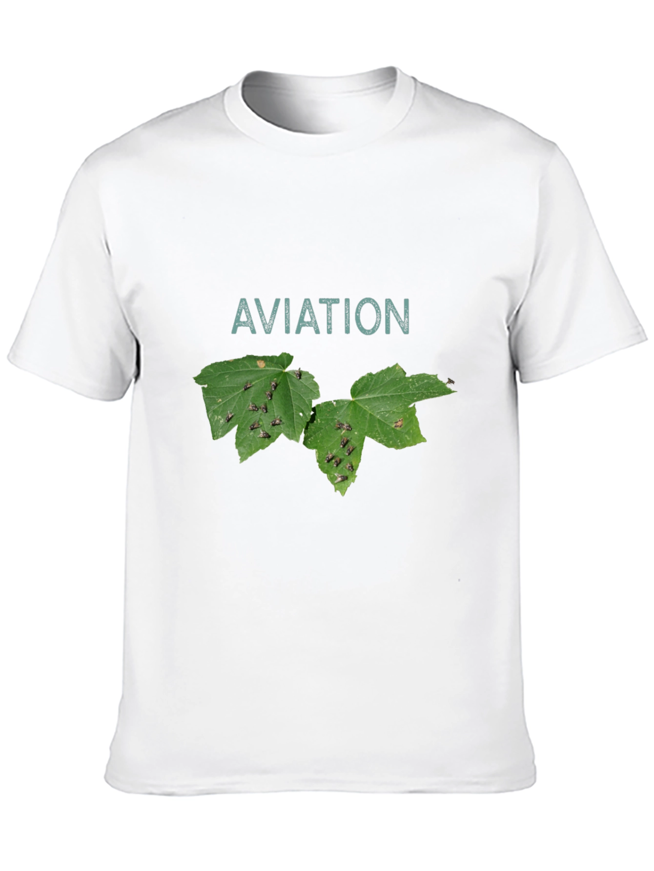 Aviation Leaf T-Shirt - Black