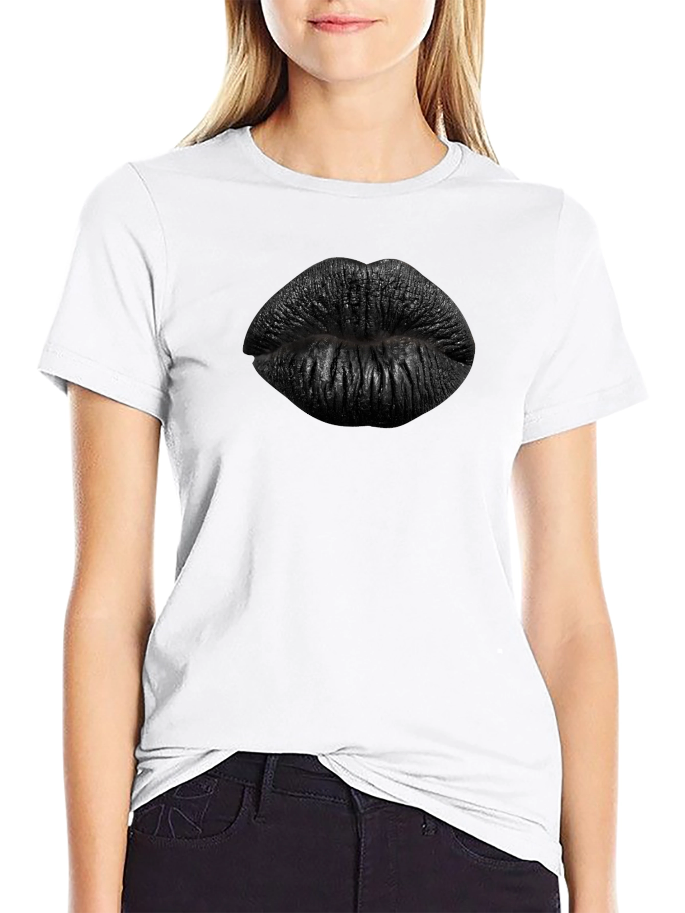 Black Lips Graphic Tee - Edgy Fashion Statement