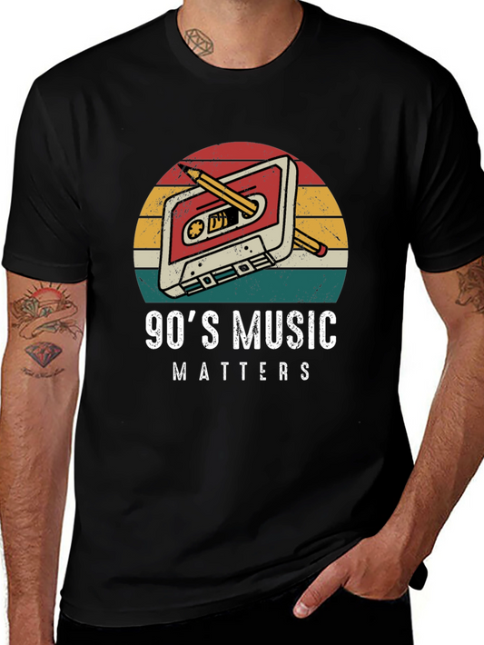 90s Music Matters Retro T-Shirt