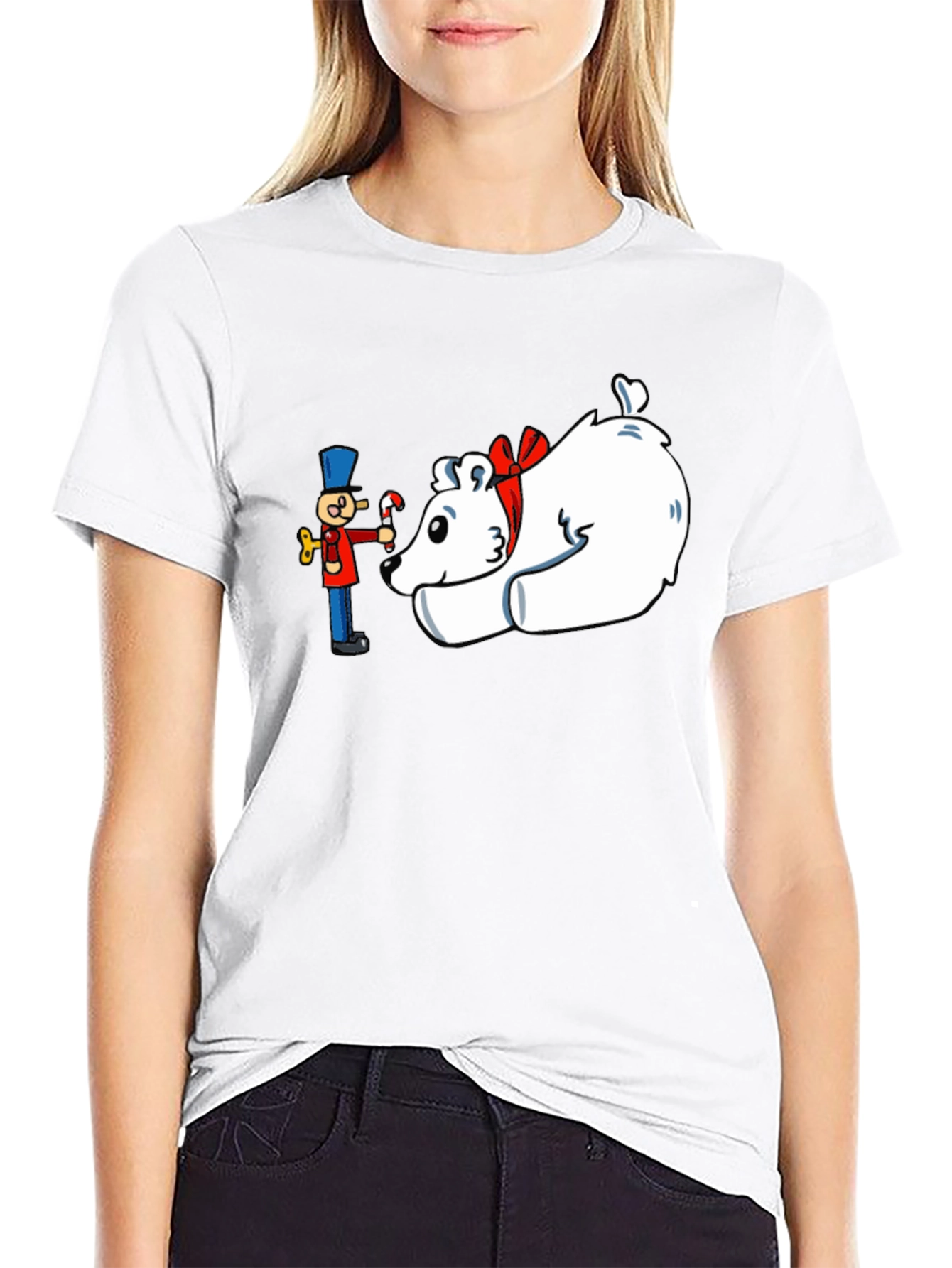 Festive Nutcracker & Polar Bear Graphic Tee