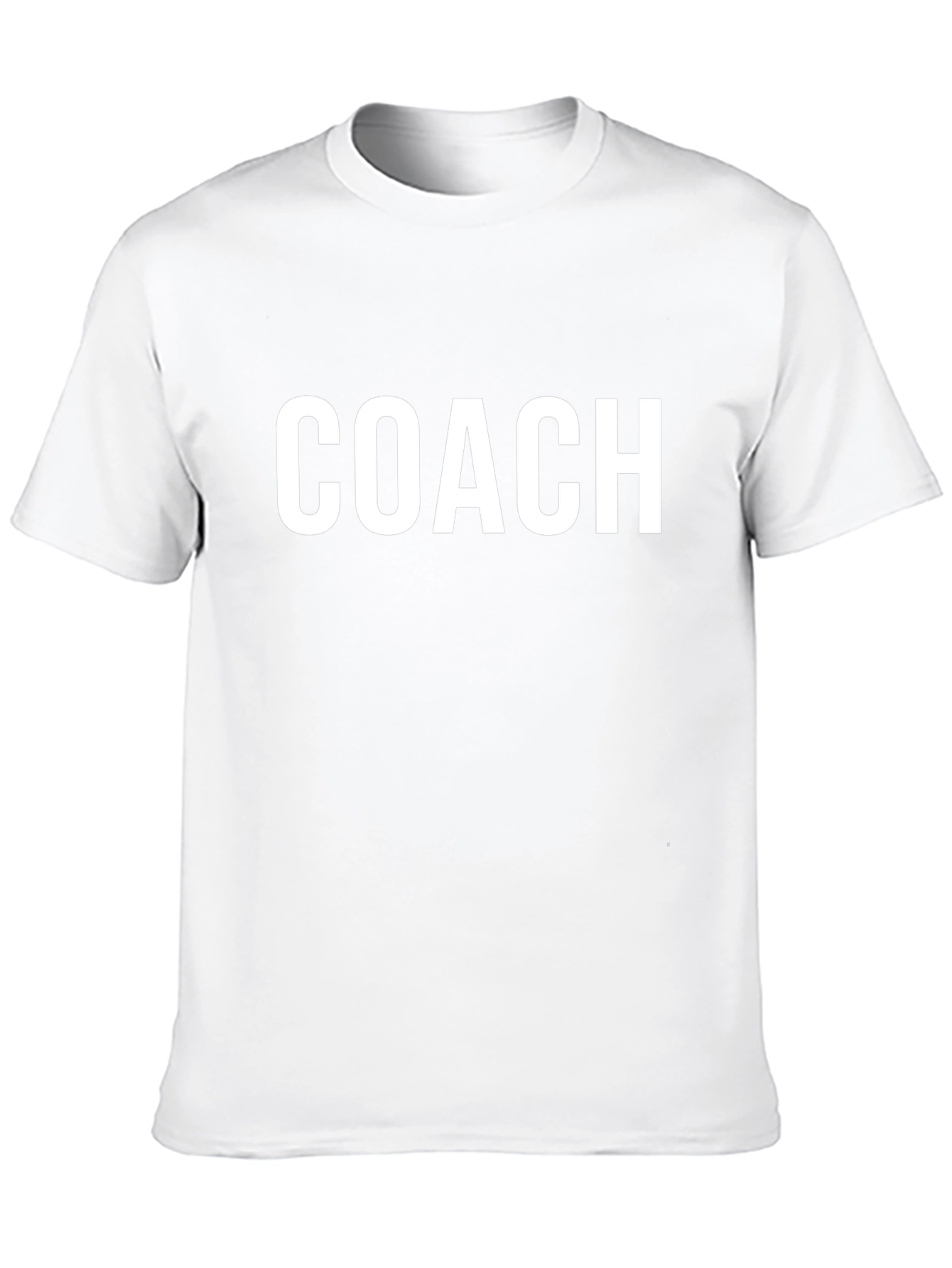 Coach T-Shirt - Bold White Lettering Soft Cotton