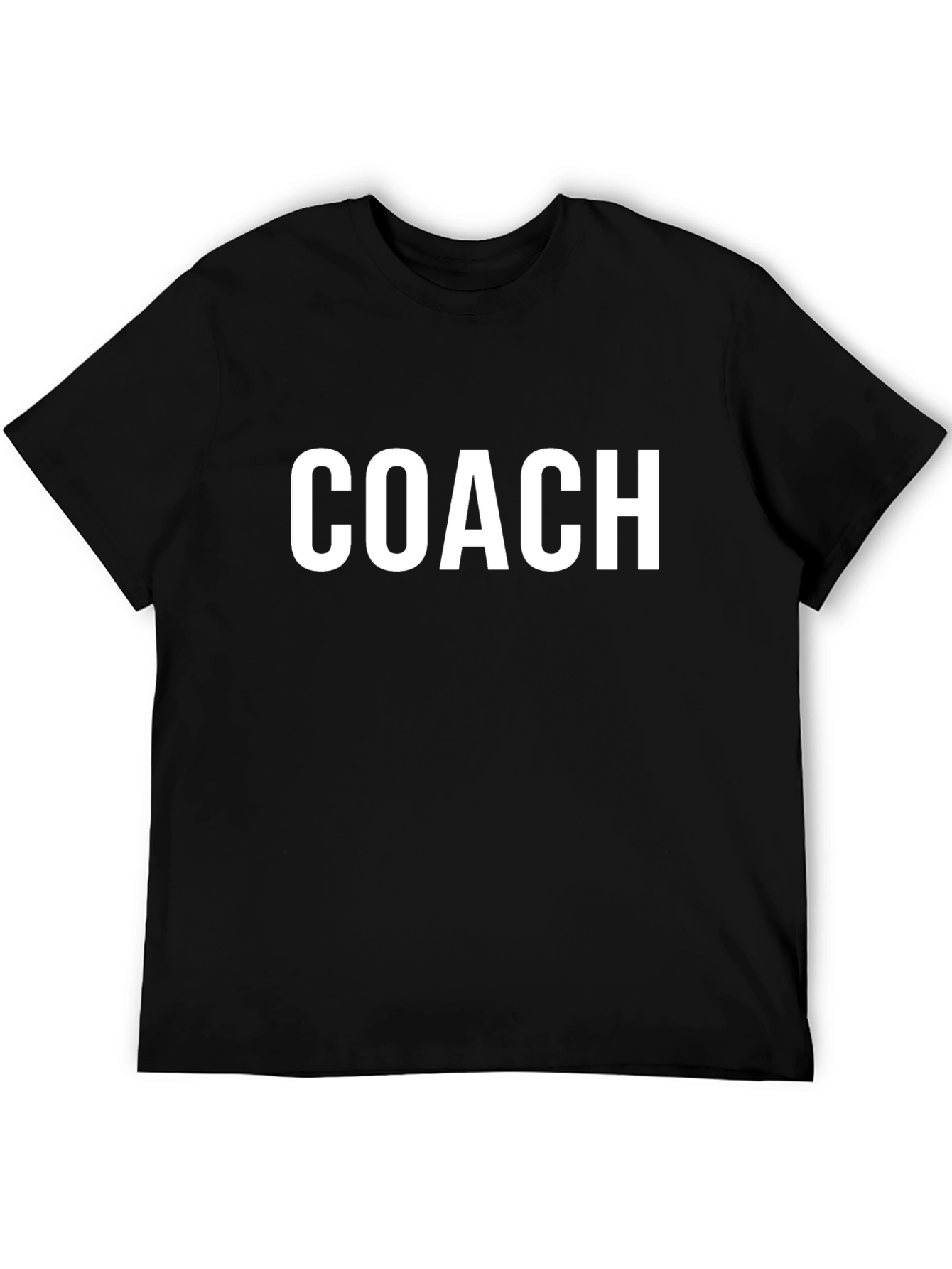 Coach T-Shirt - Bold White Lettering Soft Cotton