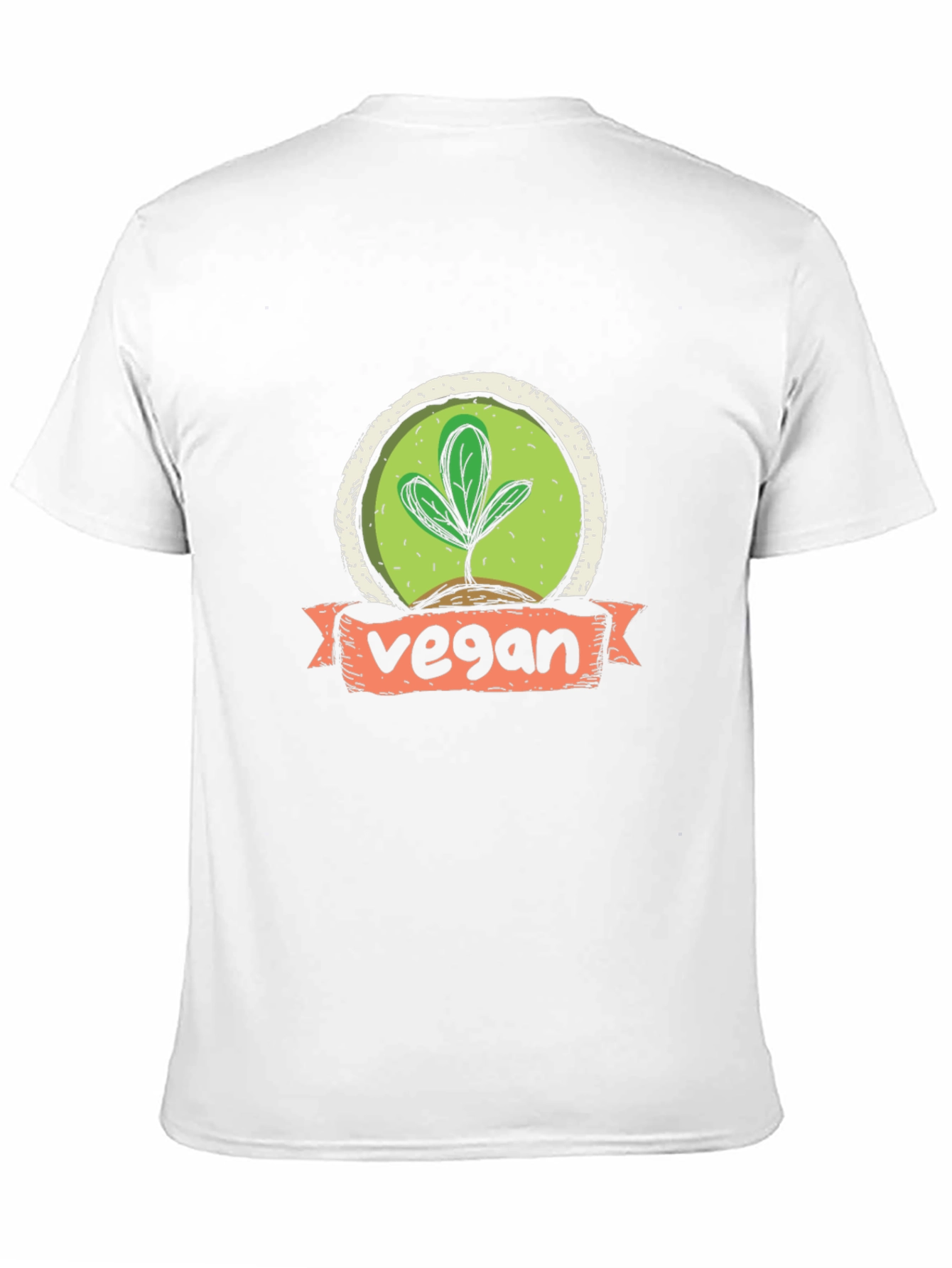 Vegan T-Shirt with Sprout Graphic