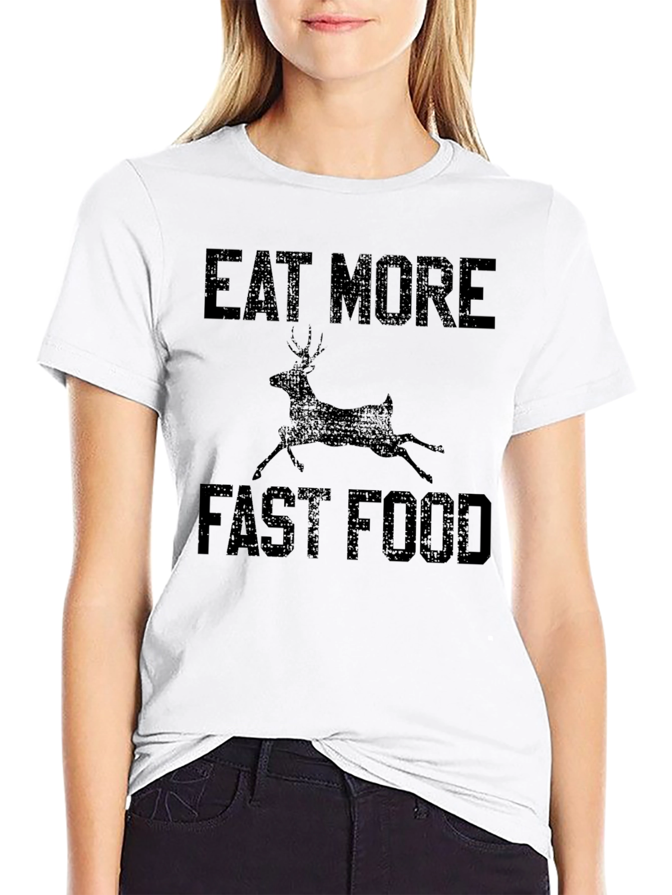 Eat More Deer Fast Food Graphic Tee