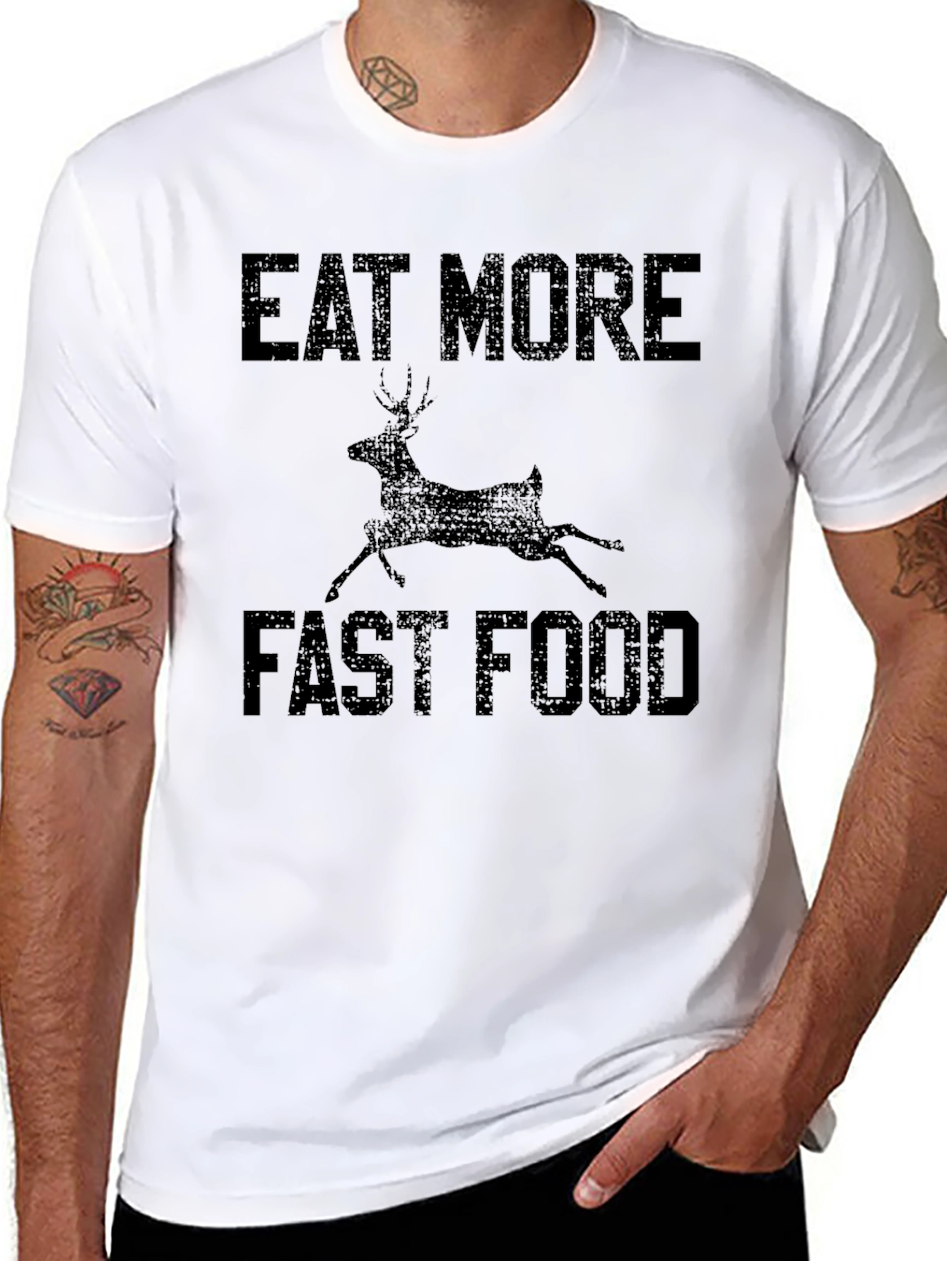 Eat More Deer Fast Food Graphic Tee