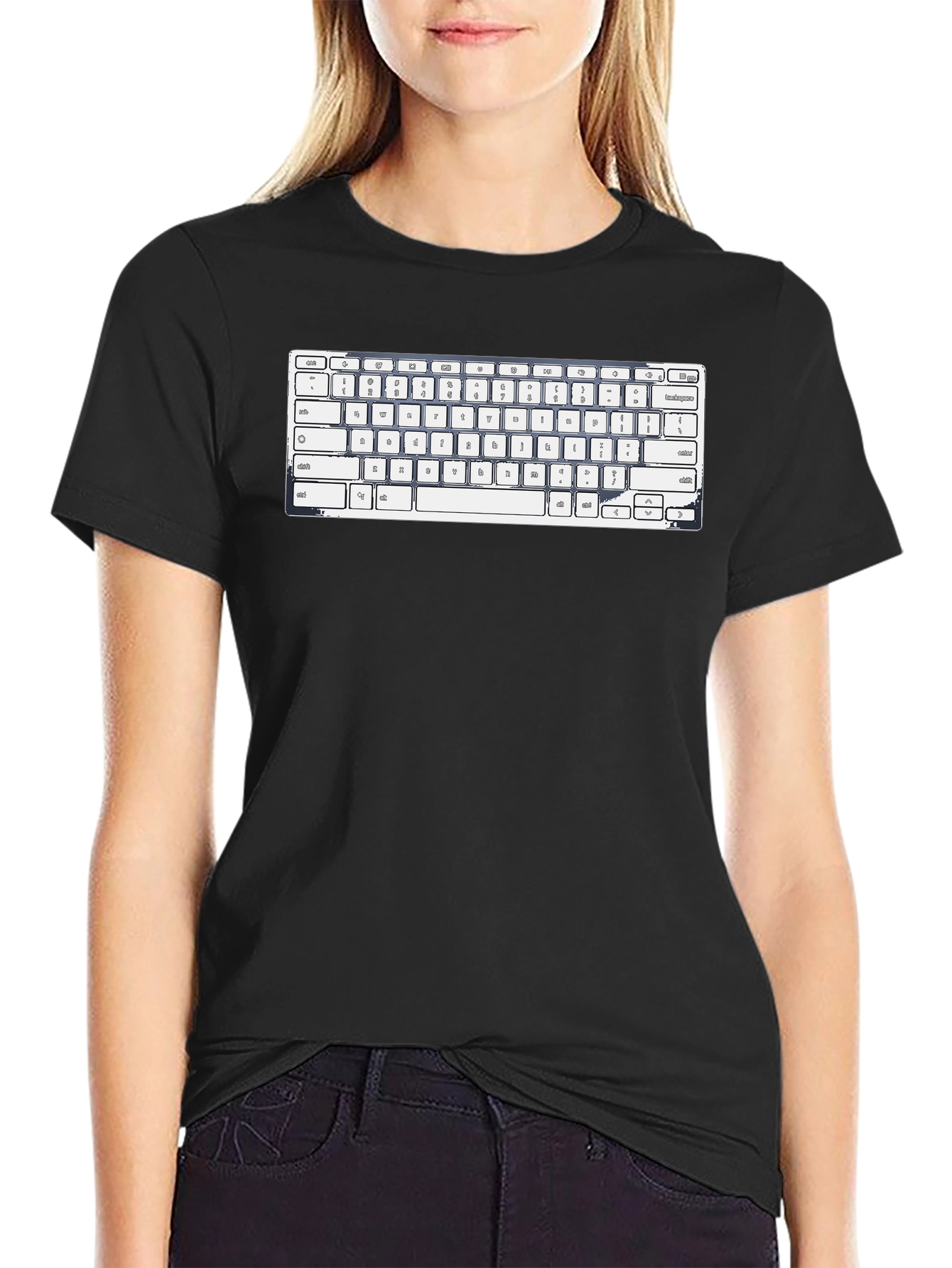 Keyboard Graphic T-Shirt - Tech Enthusiast Tee