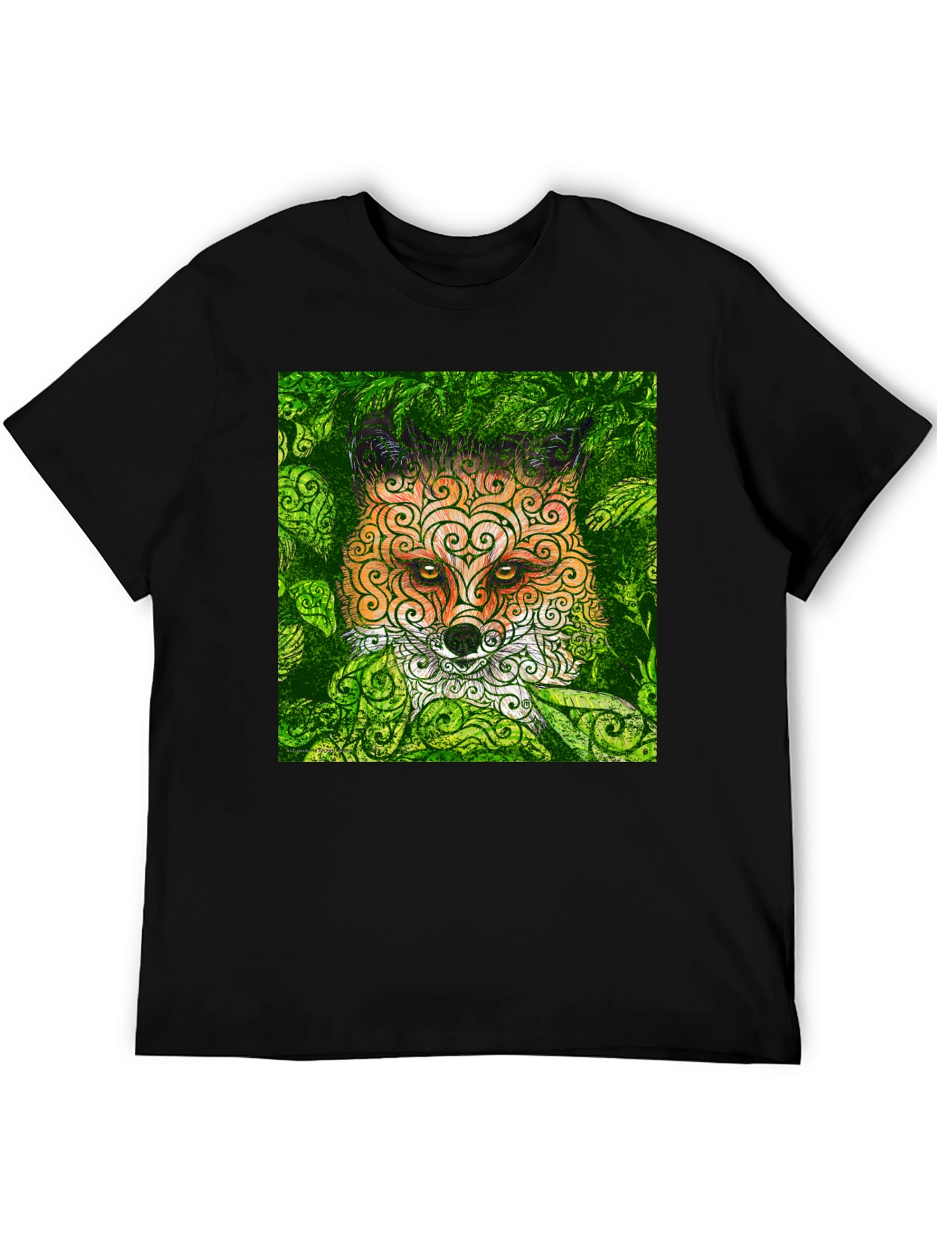 Fox in the Leaves Graphic Tee