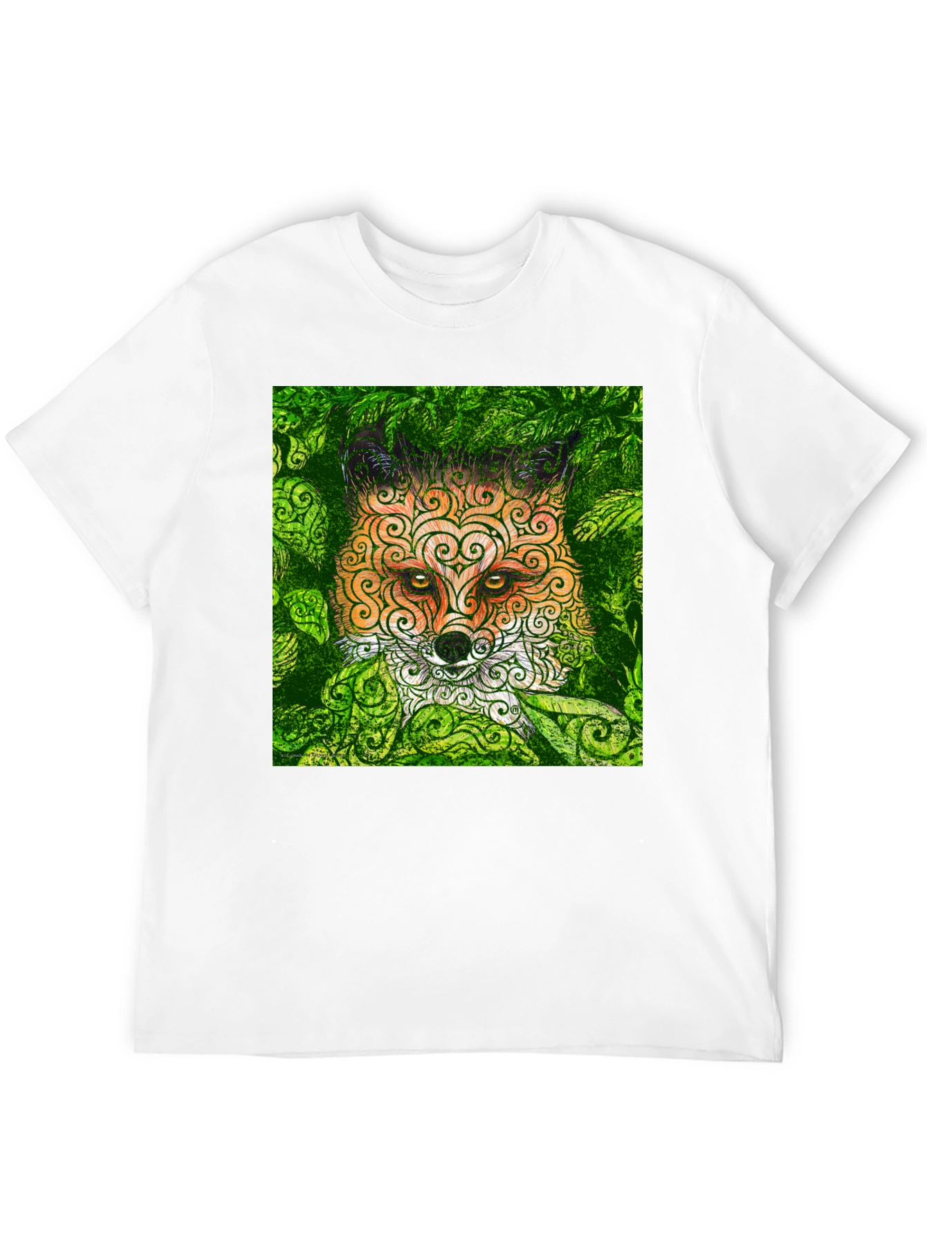 Fox in the Leaves Graphic Tee