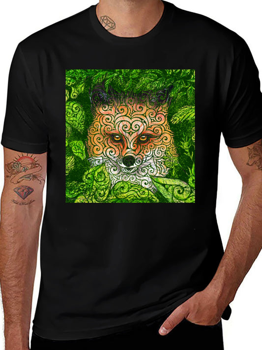 Fox in the Leaves Graphic Tee