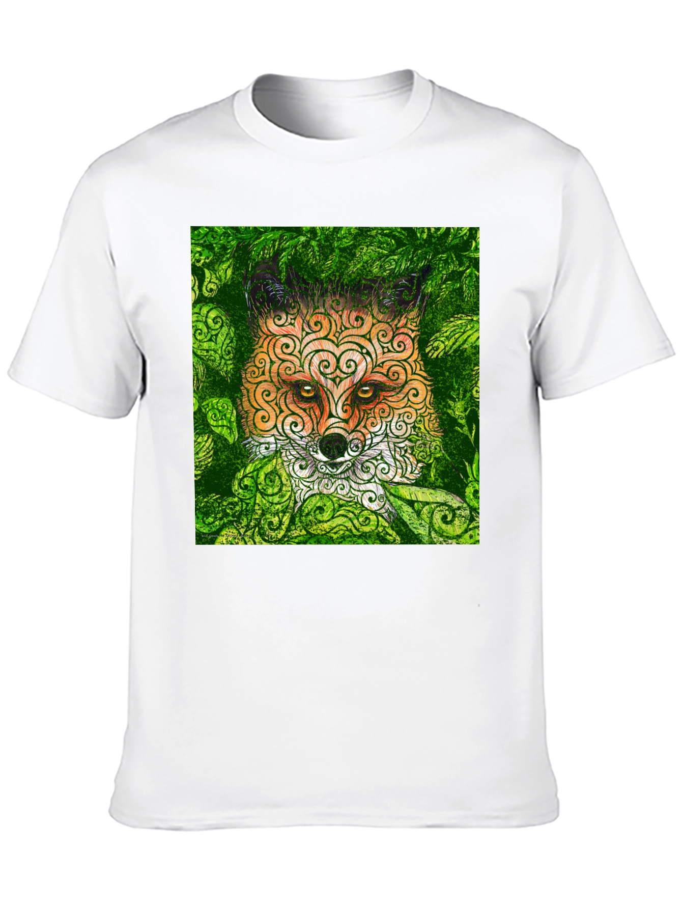 Fox in the Leaves Graphic Tee