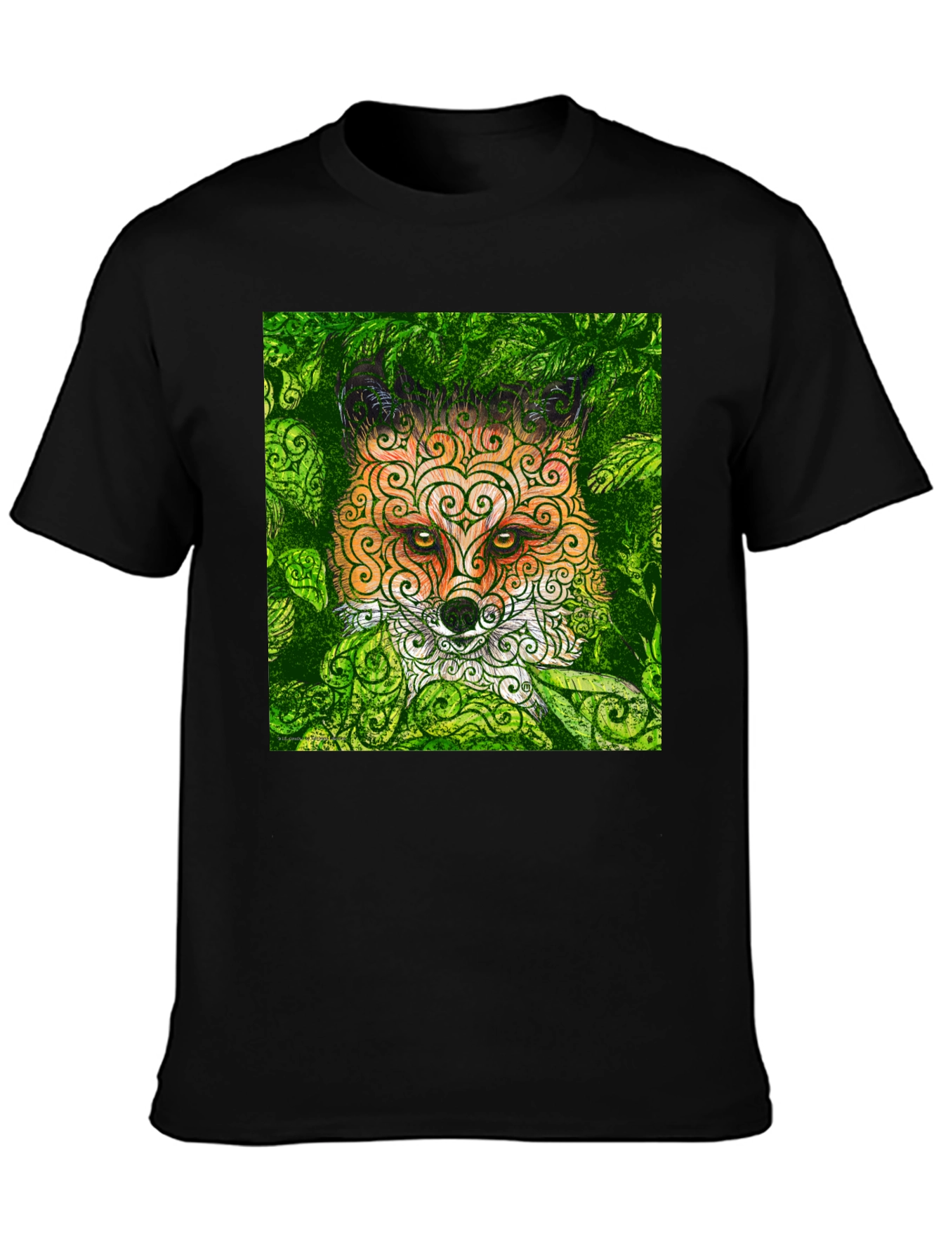 Fox in the Leaves Graphic Tee