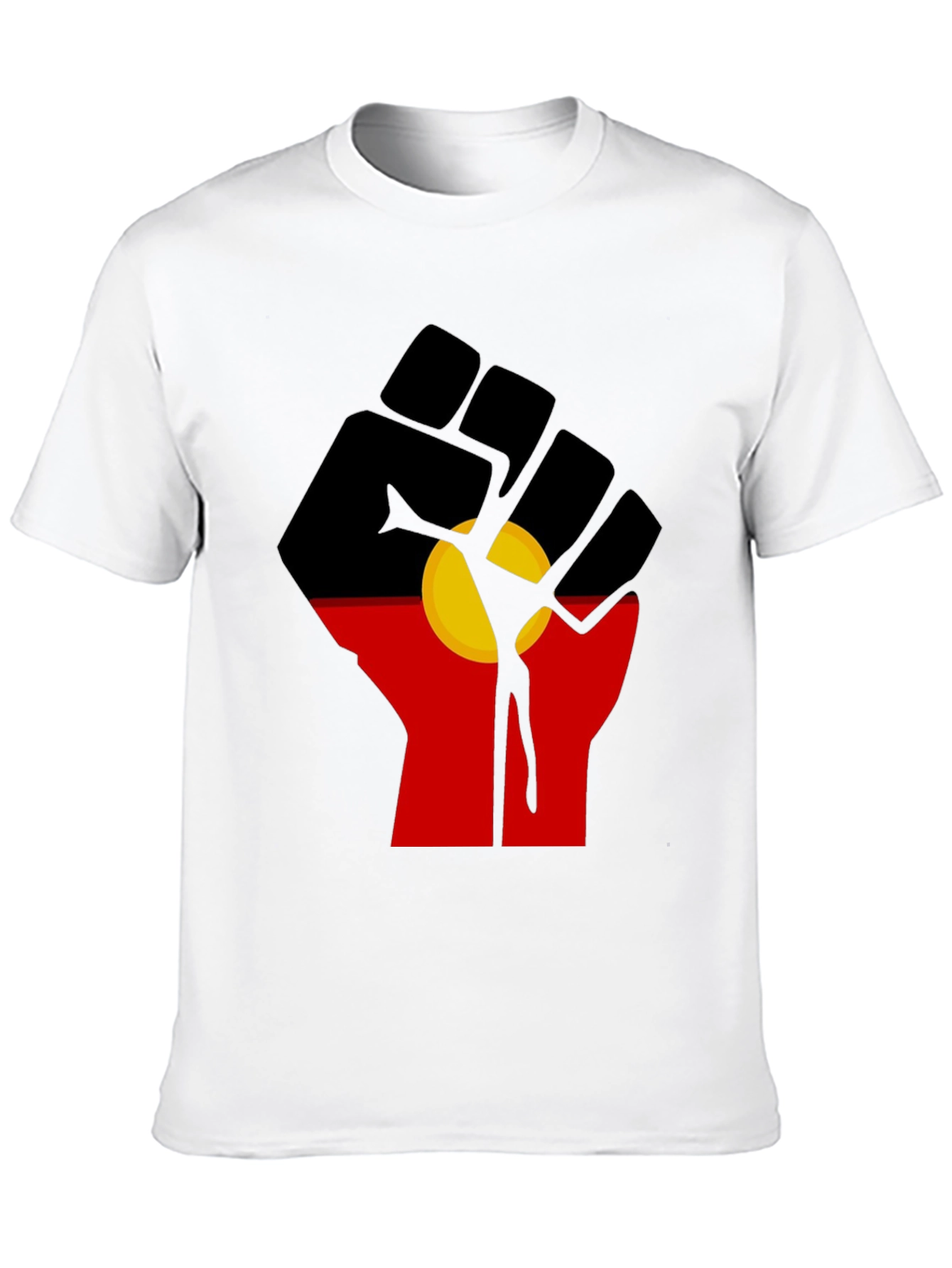 Aboriginal Flag Fist T-Shirt
