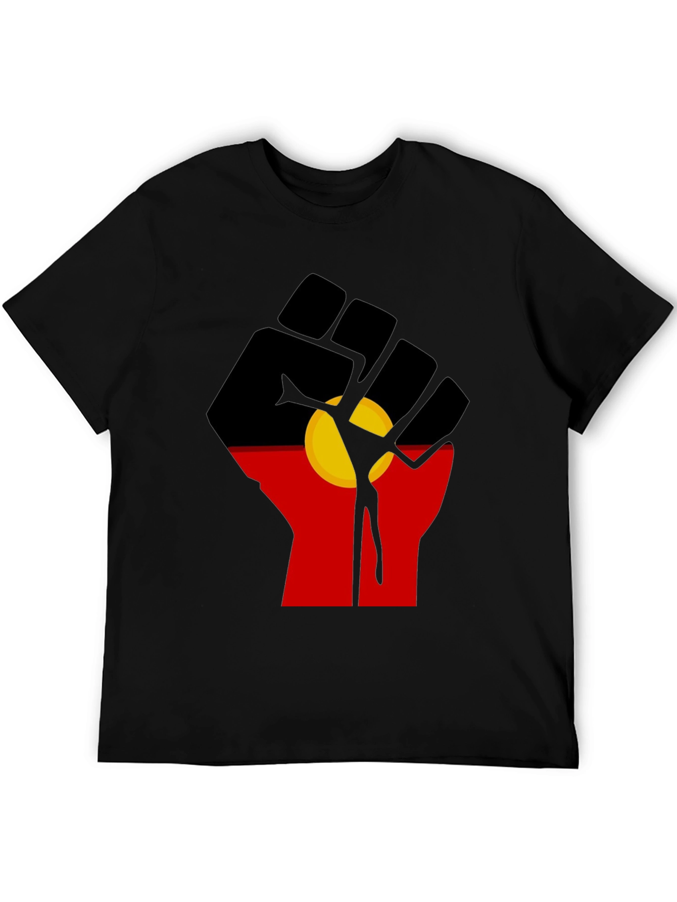 Aboriginal Flag Fist T-Shirt