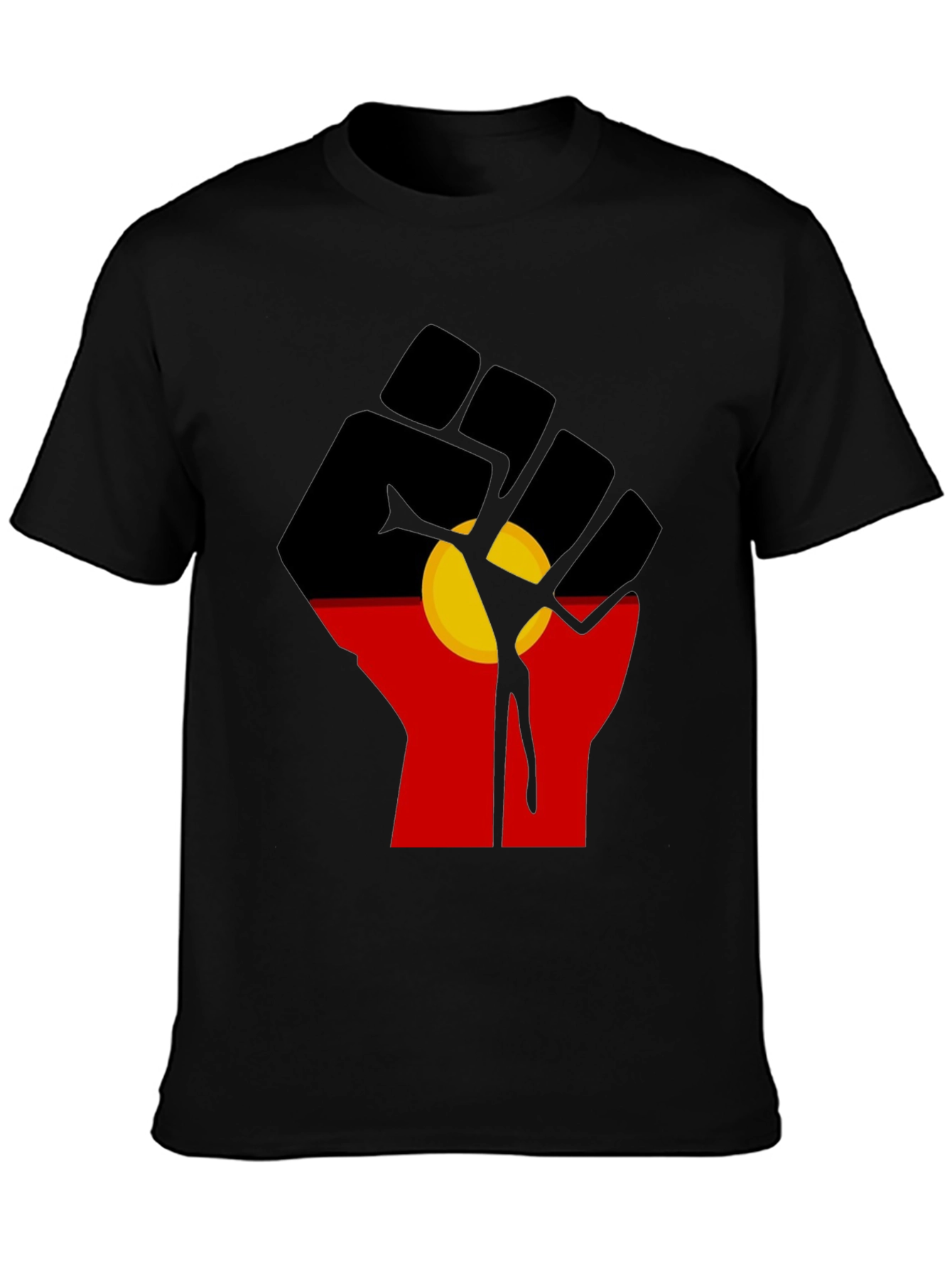 Aboriginal Flag Fist T-Shirt