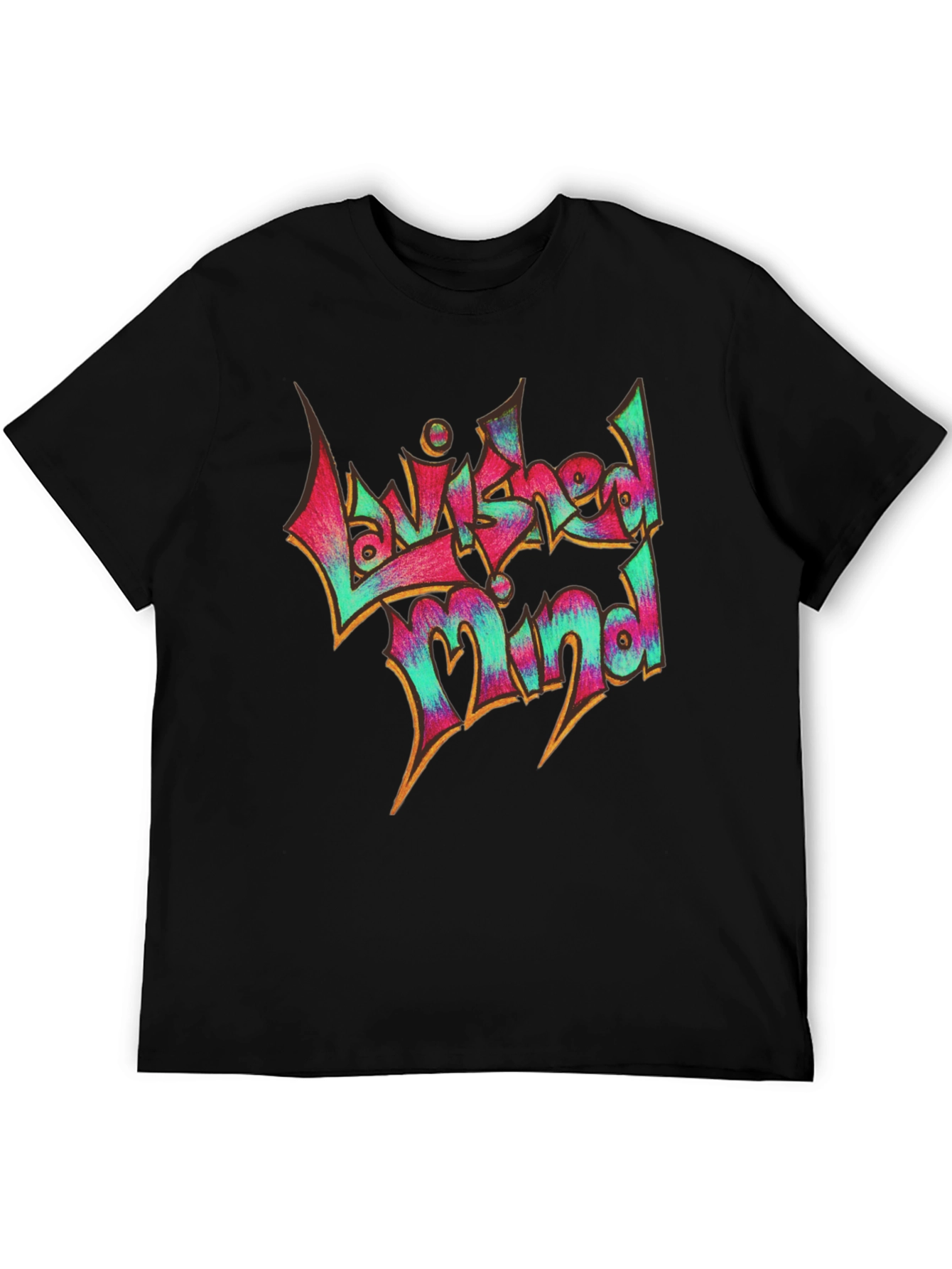 Lavished Mind Graphic Tee - Black Cotton Casual Shirt