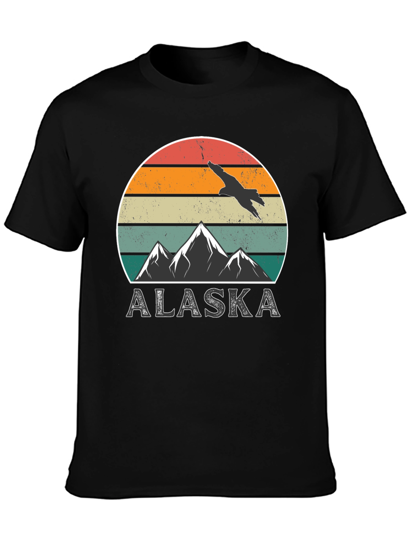 Alaska Mountain Sunset Graphic Tee