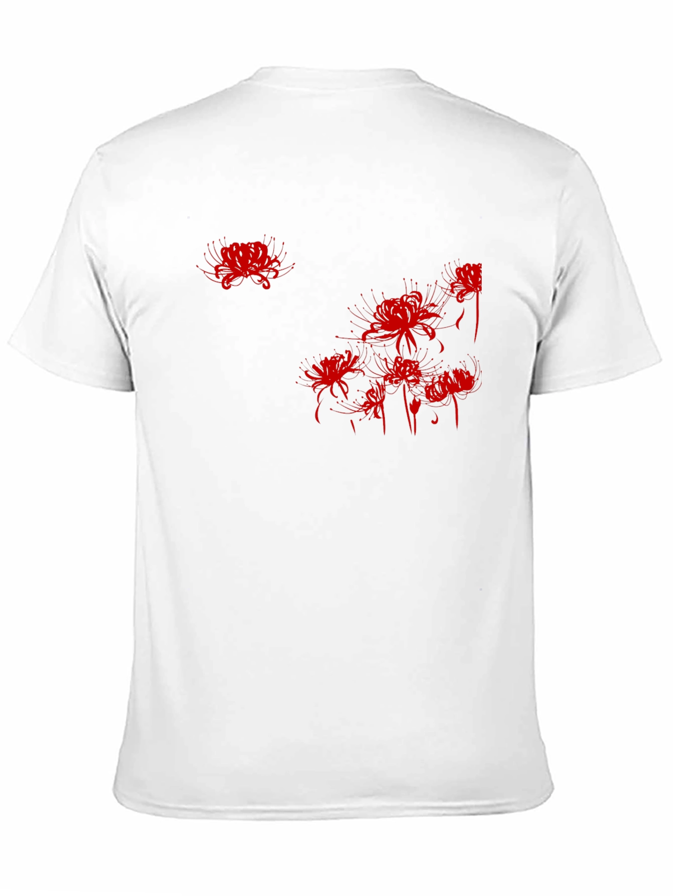 Red Spider Lily Graphic Tee - Mens Black T-Shirt