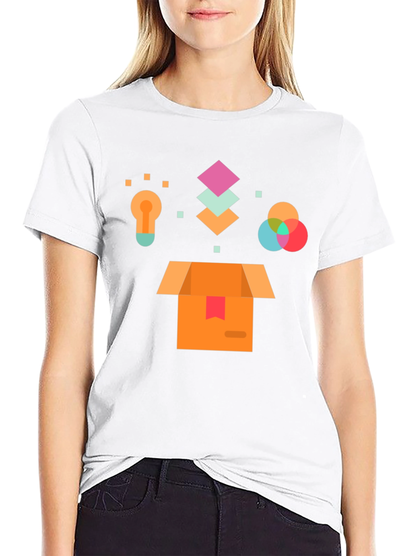 Creative Box T-Shirt - Black Graphic Tee