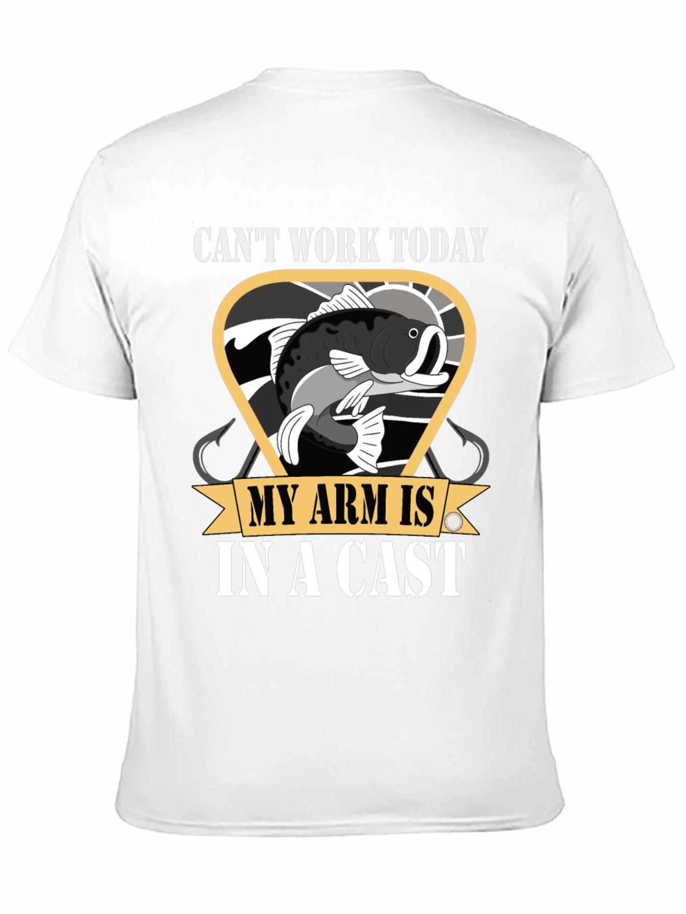 Funny Fishing T-Shirt - Cant Work Today
