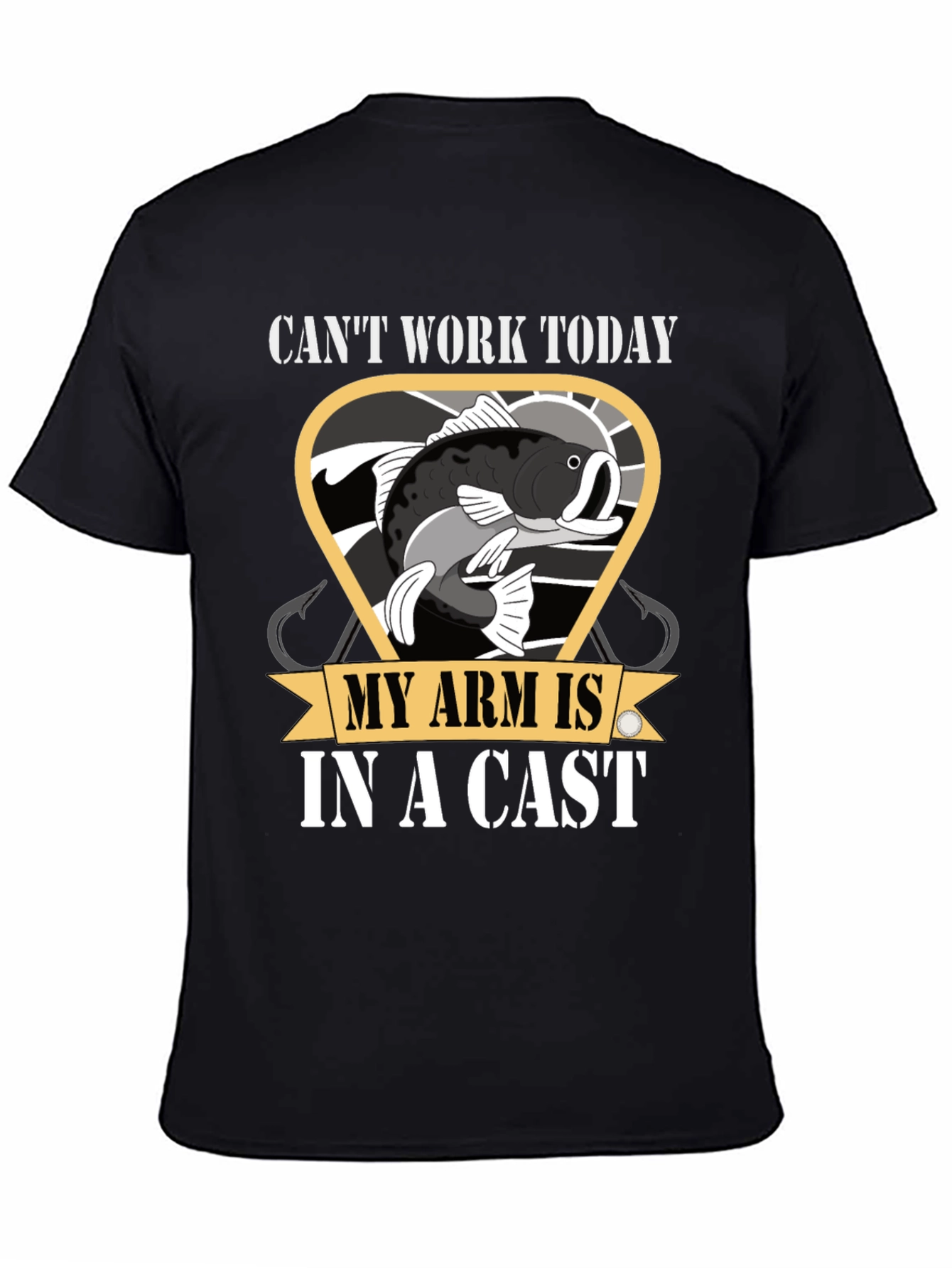 Funny Fishing T-Shirt - Cant Work Today