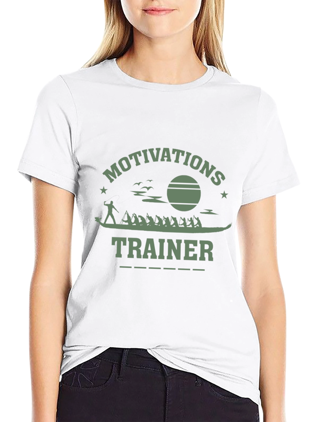 Motivational Trainer Graphic T-Shirt