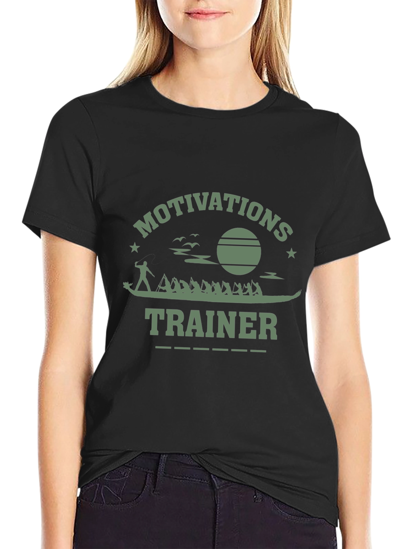 Motivational Trainer Graphic T-Shirt