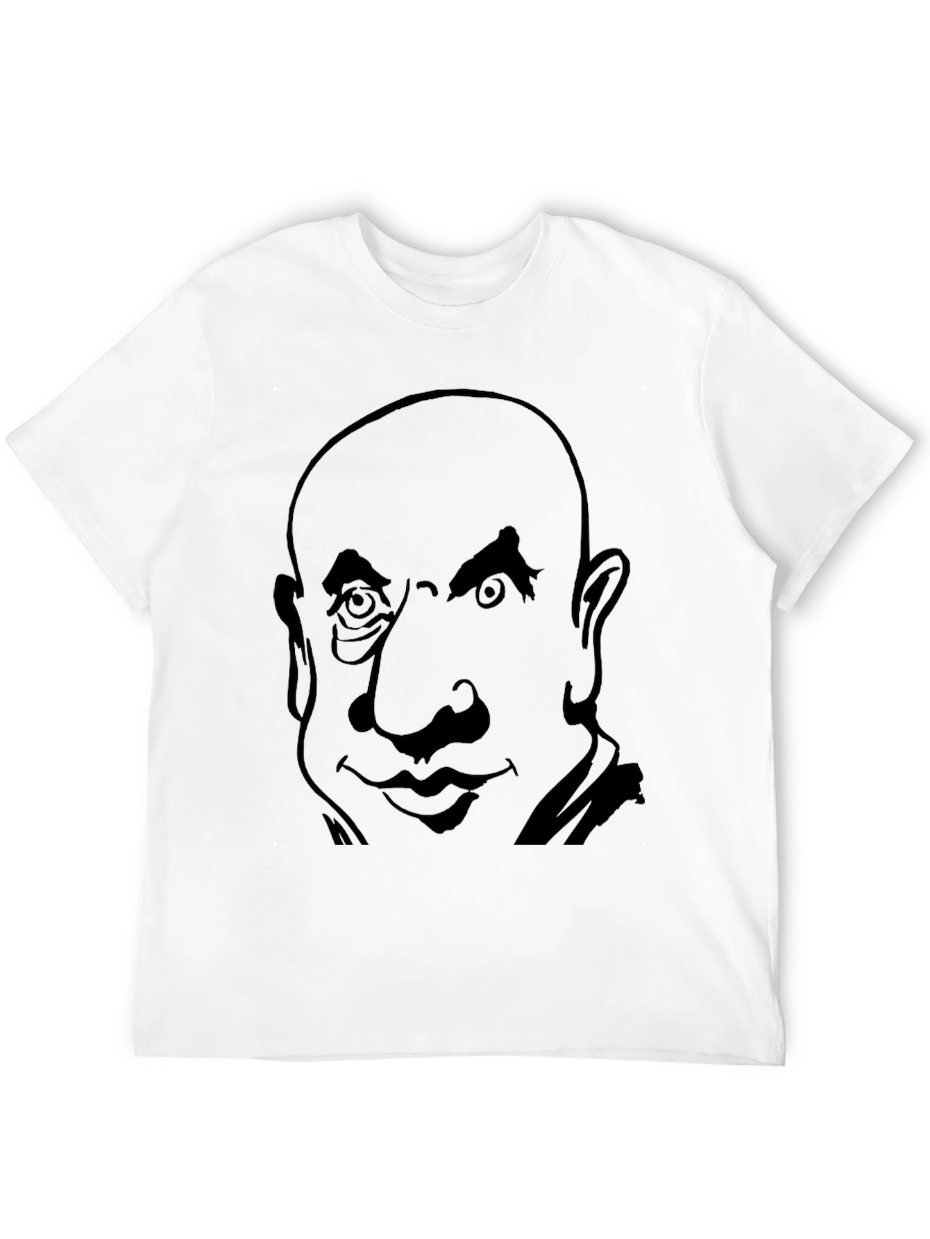 Bold Graphic T-Shirt - Cartoon Face Design