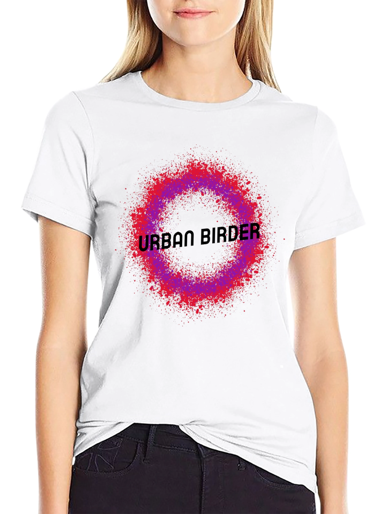 Urban Birder Graphic T-Shirt - Unique Spray Design