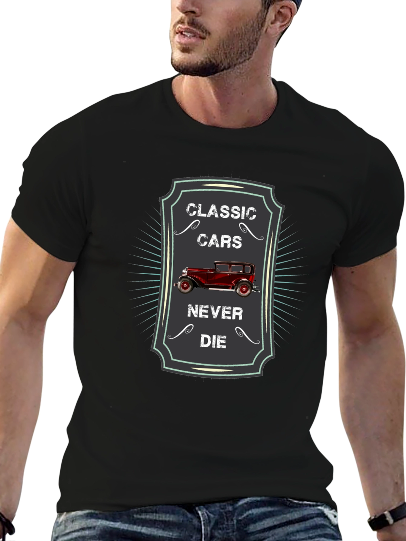Classic Cars Never Die Graphic Tee