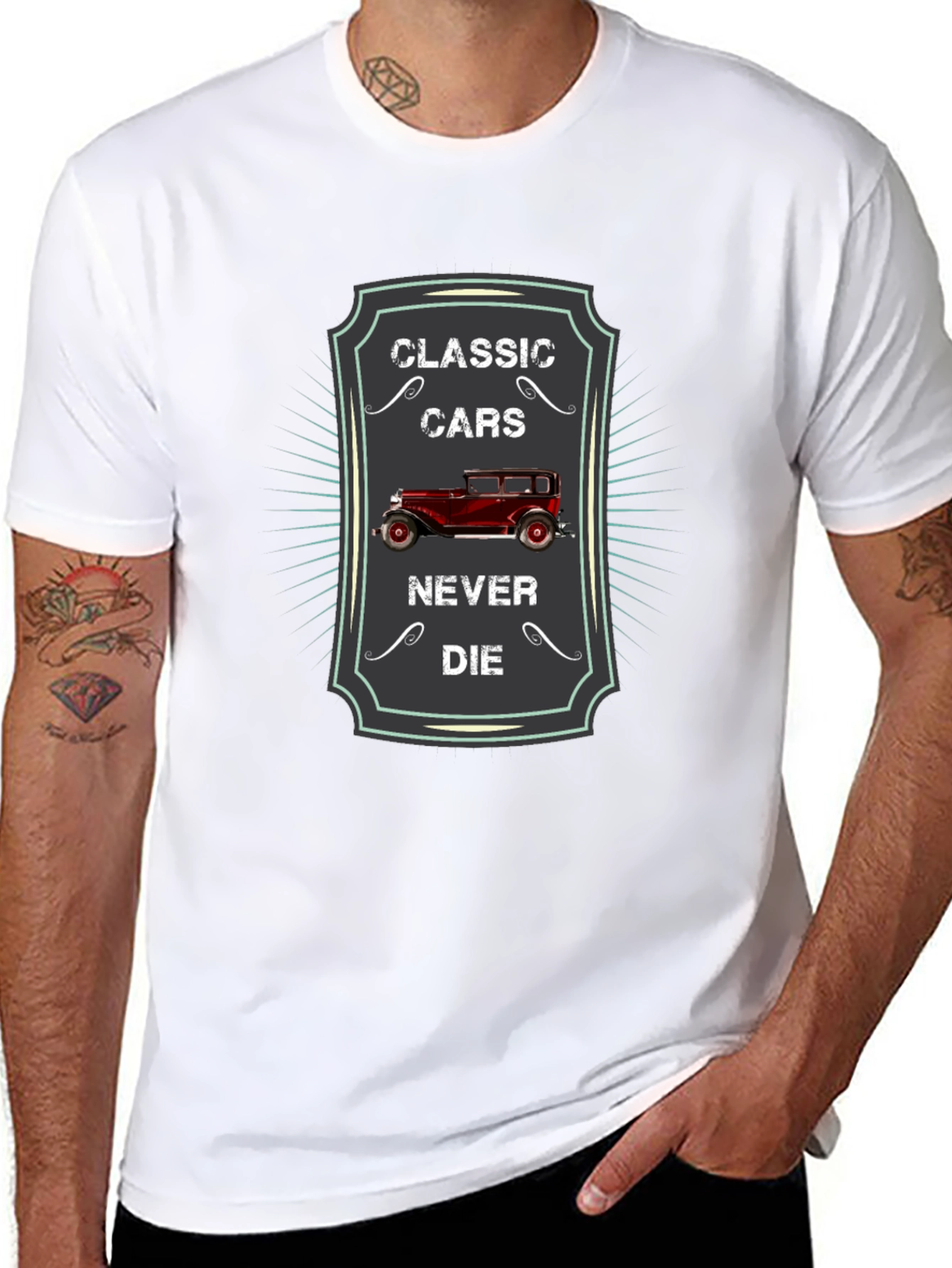 Classic Cars Never Die Graphic Tee