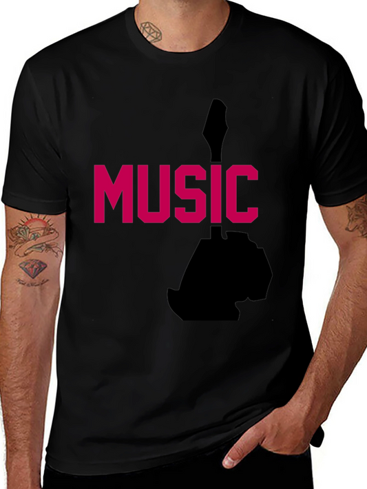 Music Graphic Tee - Black