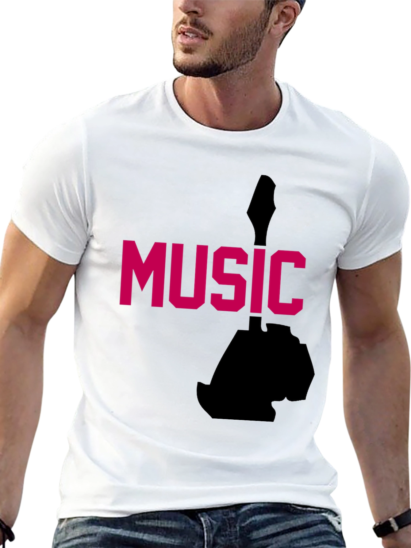 Music Graphic Tee - Black