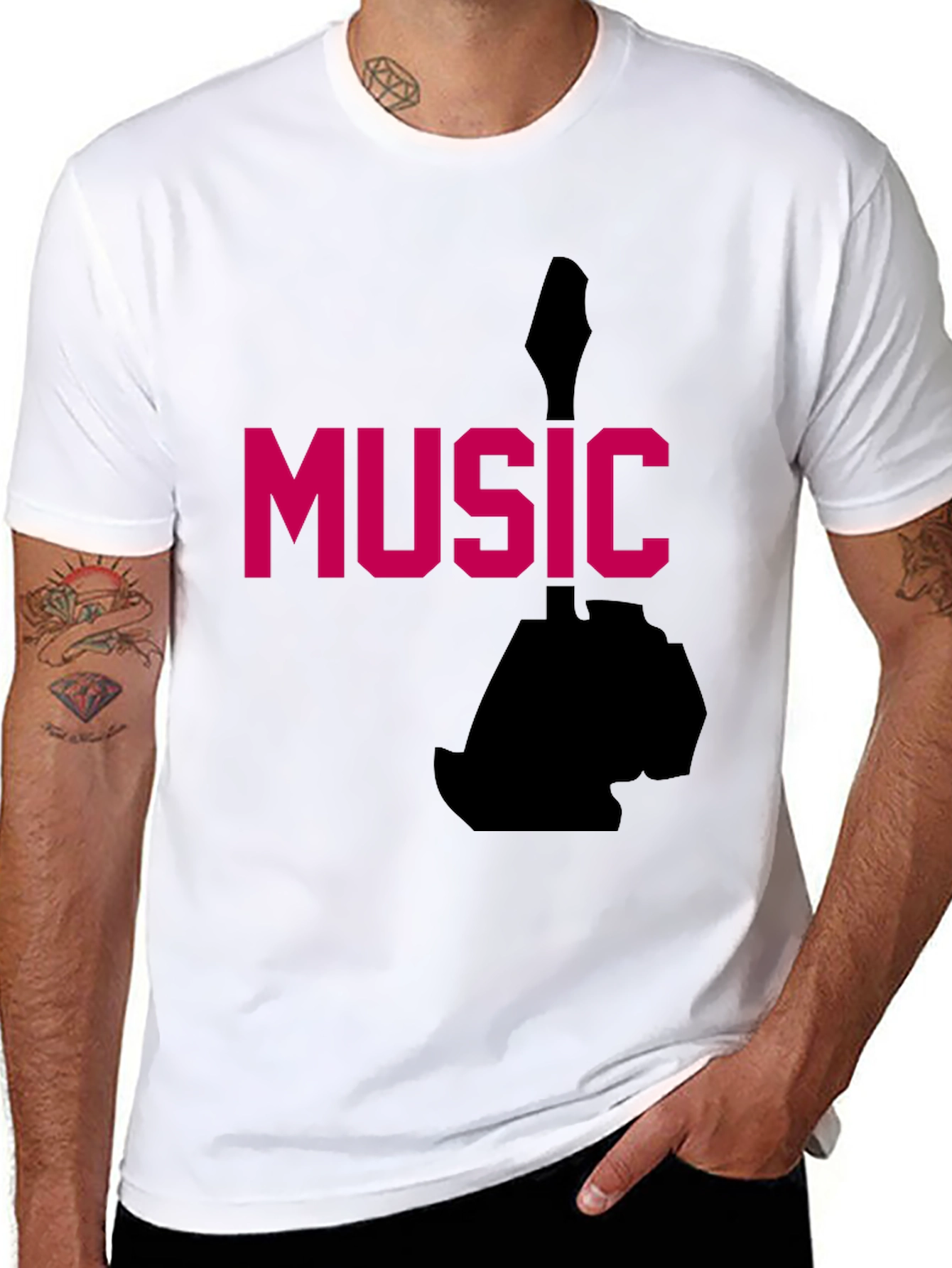 Music Graphic Tee - Black