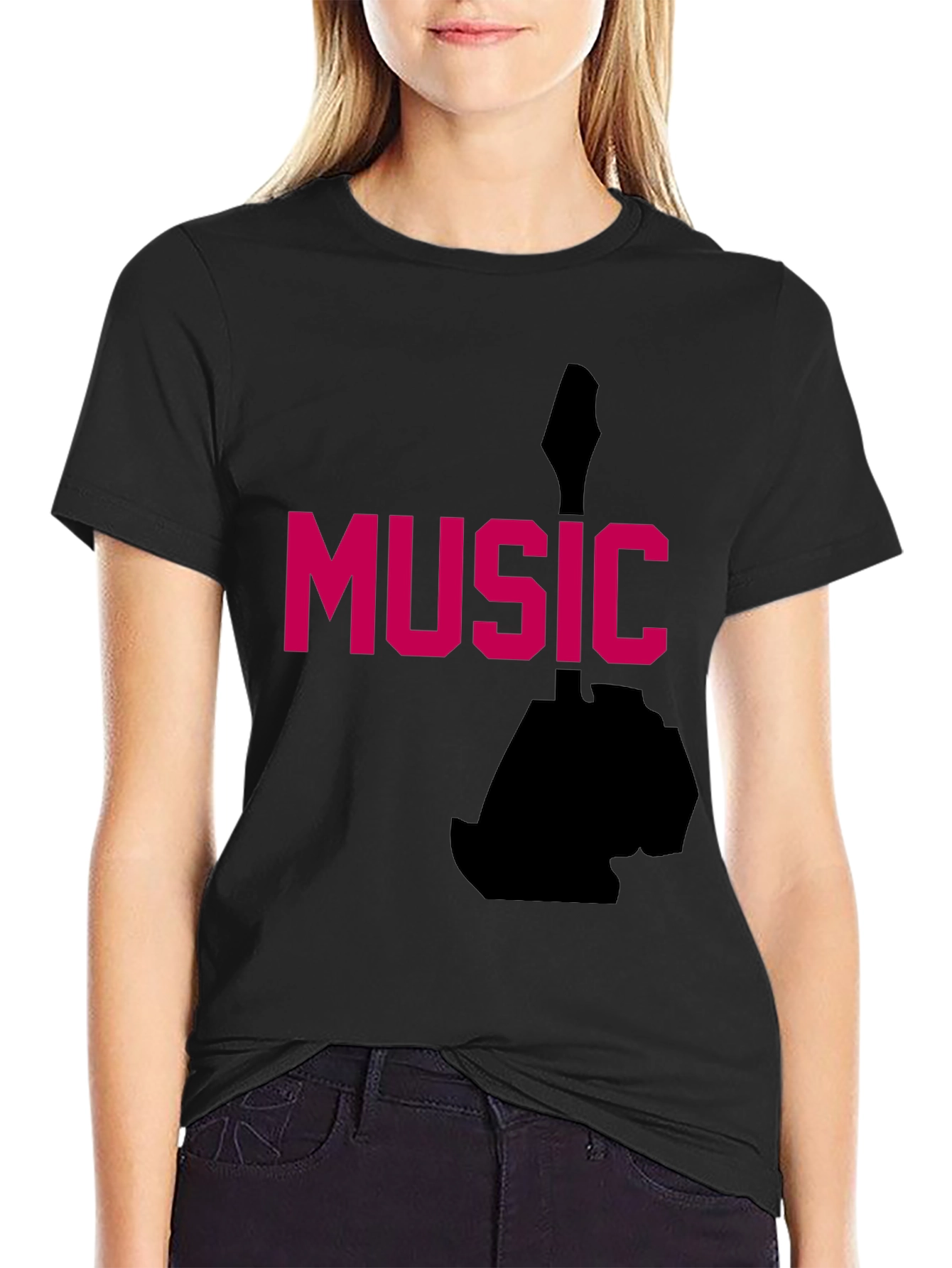 Music Graphic Tee - Black