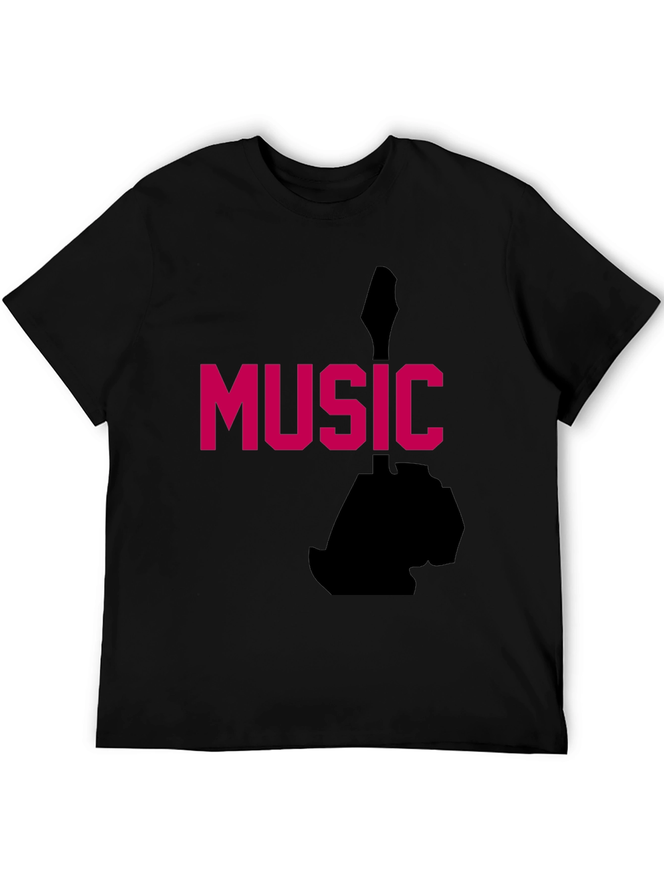 Music Graphic Tee - Black