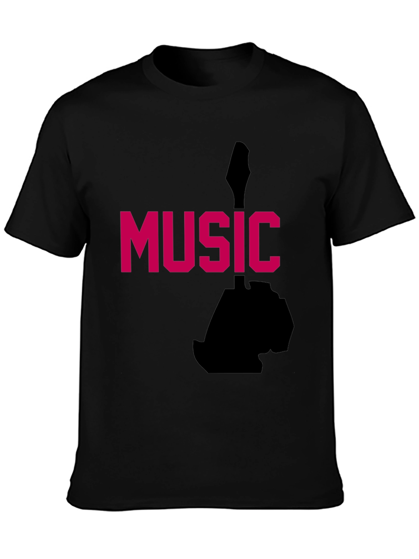 Music Graphic Tee - Black