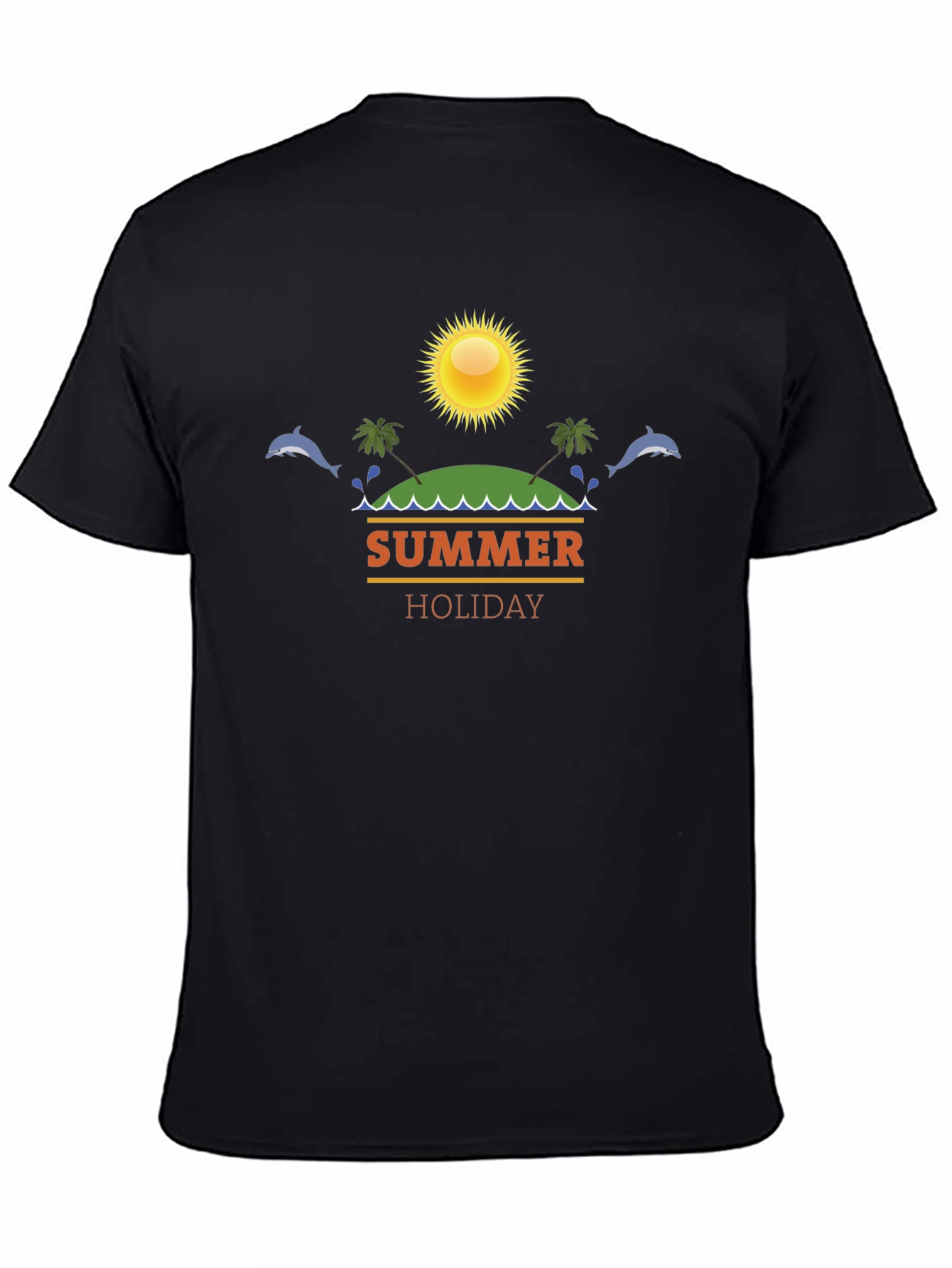 Summer Holiday Black T-Shirt