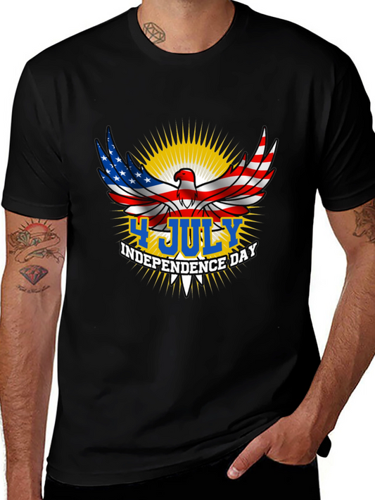 Patriotic 4th of July Eagle Graphic Tee