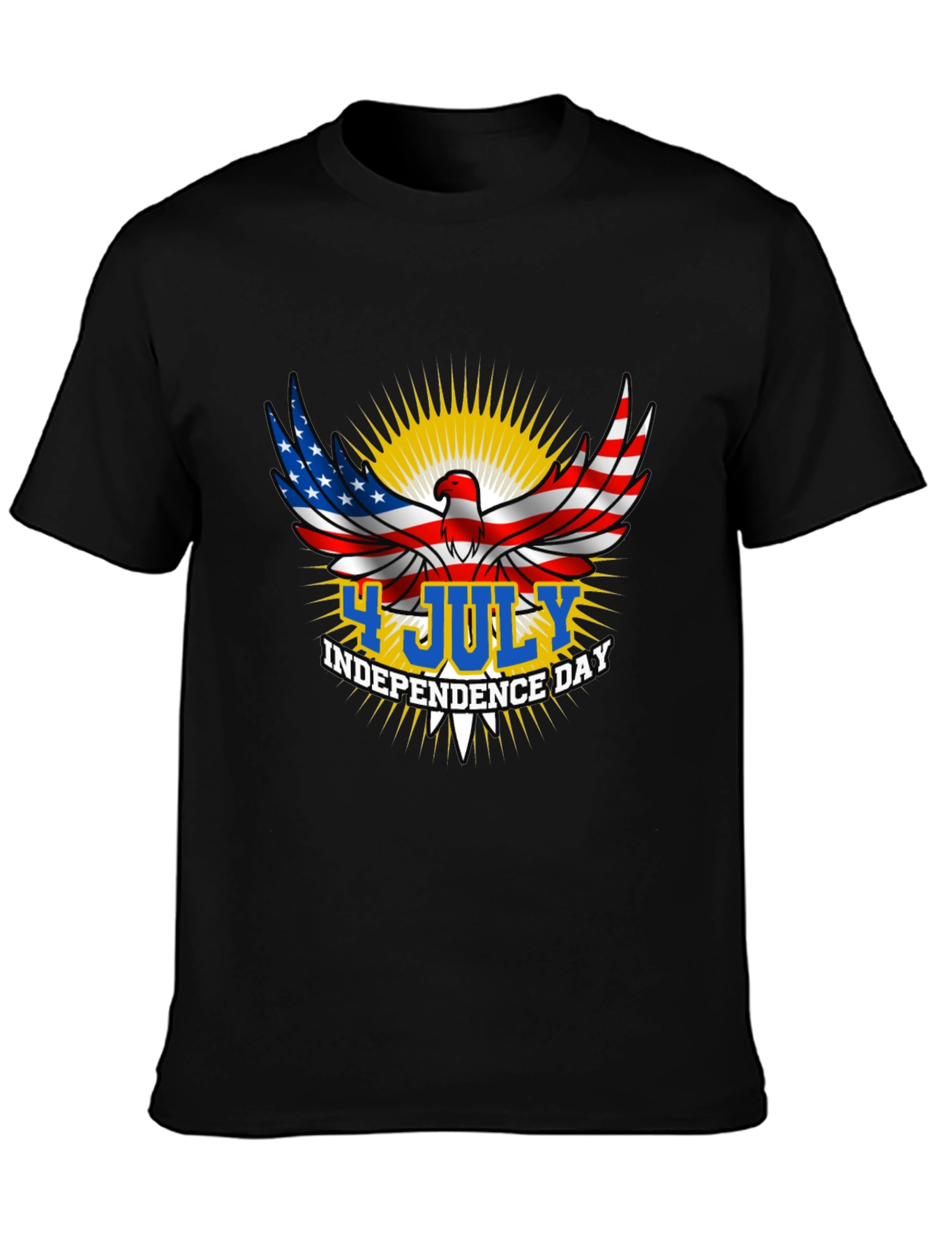 Patriotic 4th of July Eagle Graphic Tee
