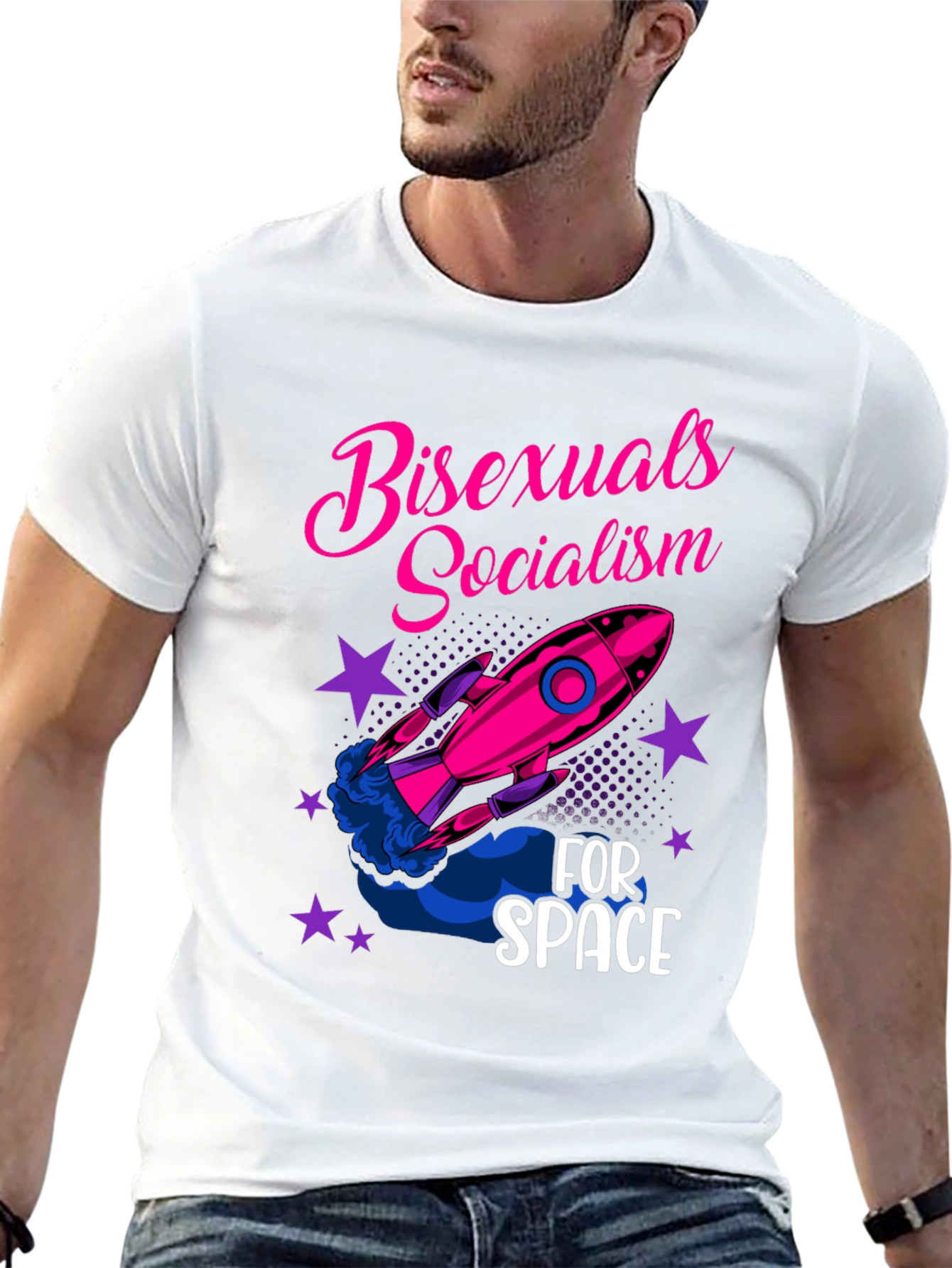 Bisexuals Socialism for Space Graphic Tee